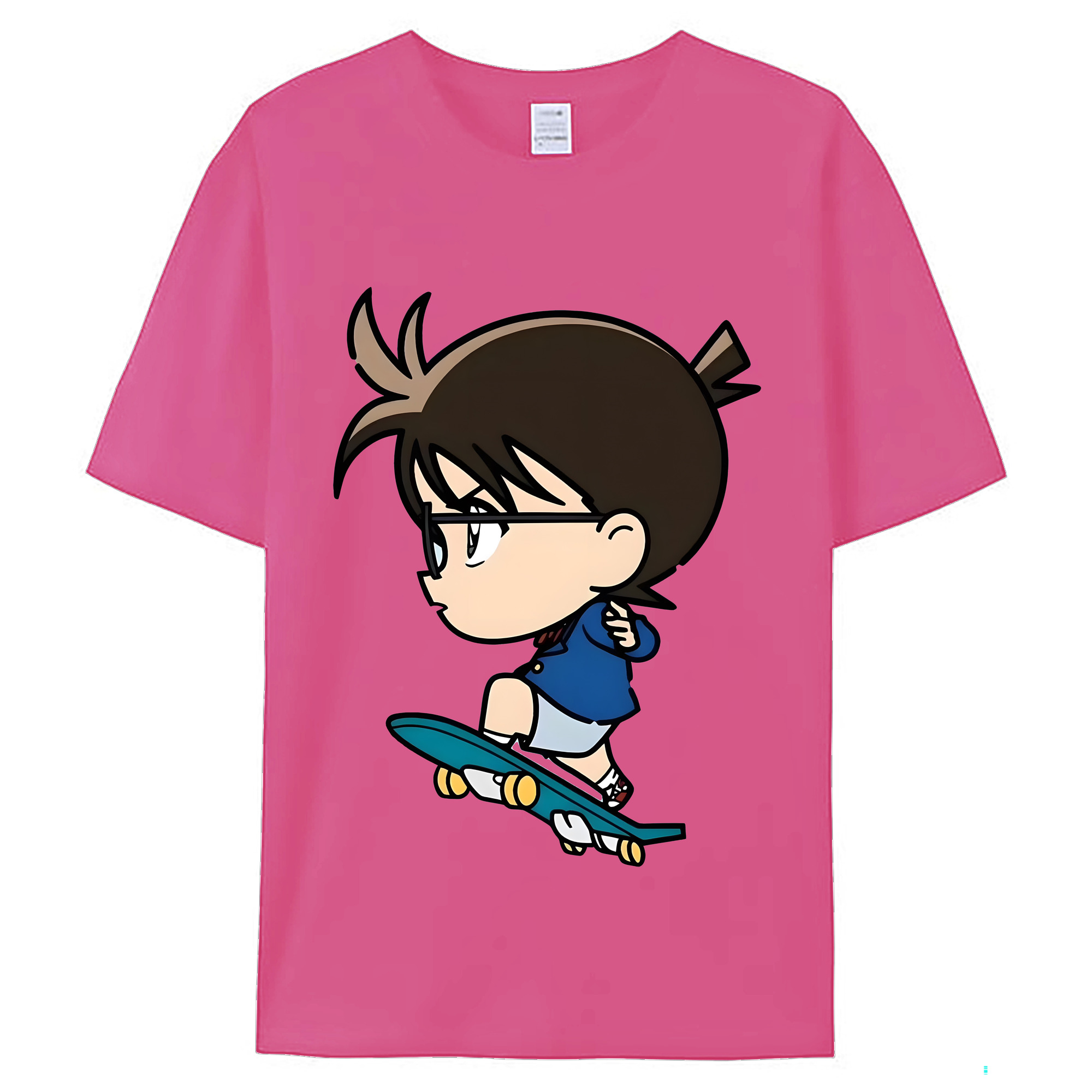 （画像用） 名探偵コナン 江戸川 コナン Detective Conan Conan Edogawa レディースカジュアルプリントTシャツ（綿100％）