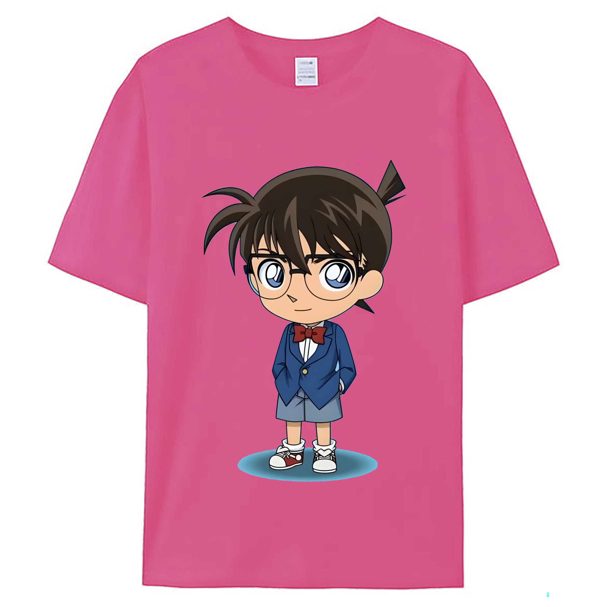（画像用） 名探偵コナン 江戸川 コナン Detective Conan Conan Edogawa レディースカジュアルプリントTシャツ（綿100％）