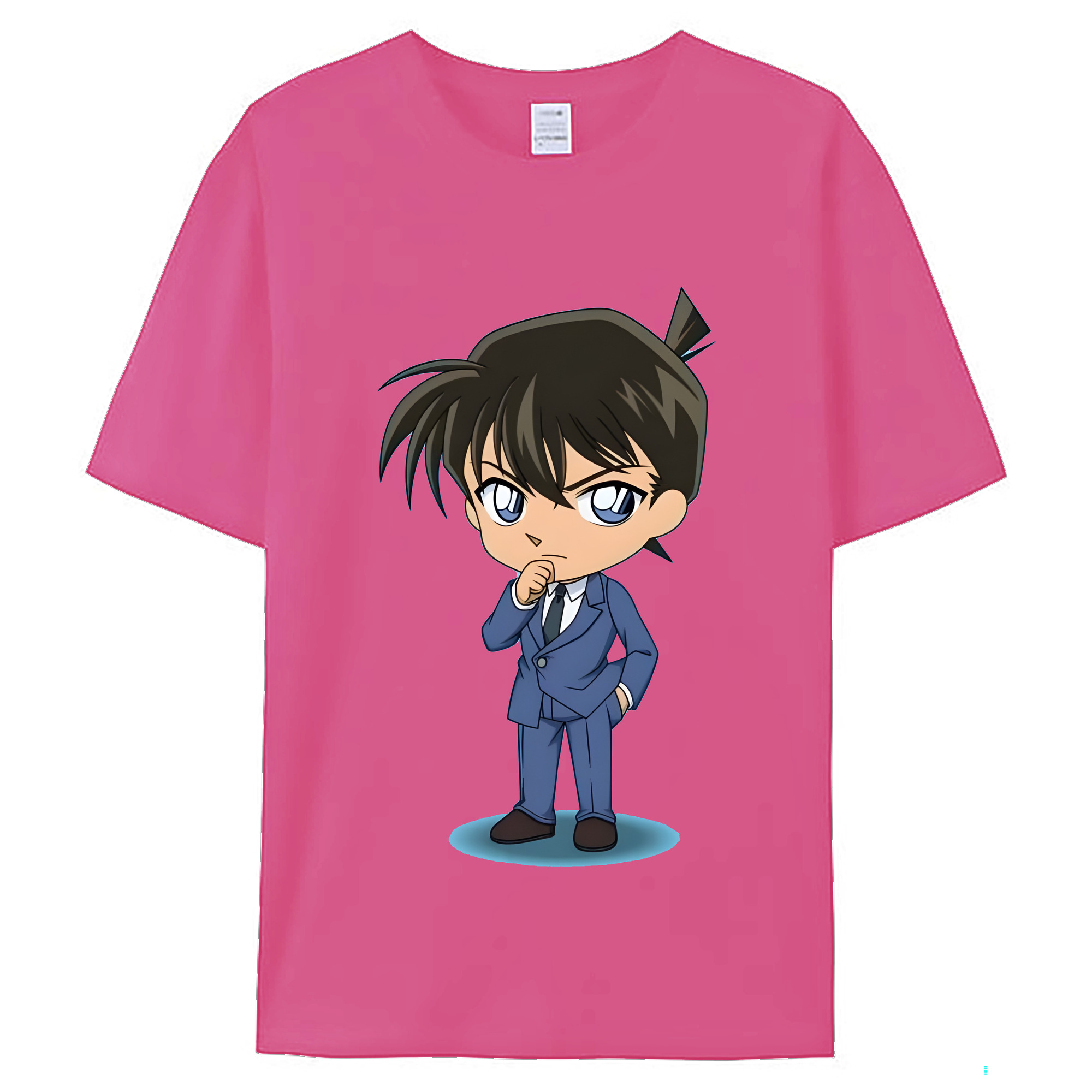 （画像用） 名探偵コナン 江戸川 コナン Detective Conan Conan Edogawa レディースカジュアルプリントTシャツ（綿100％）