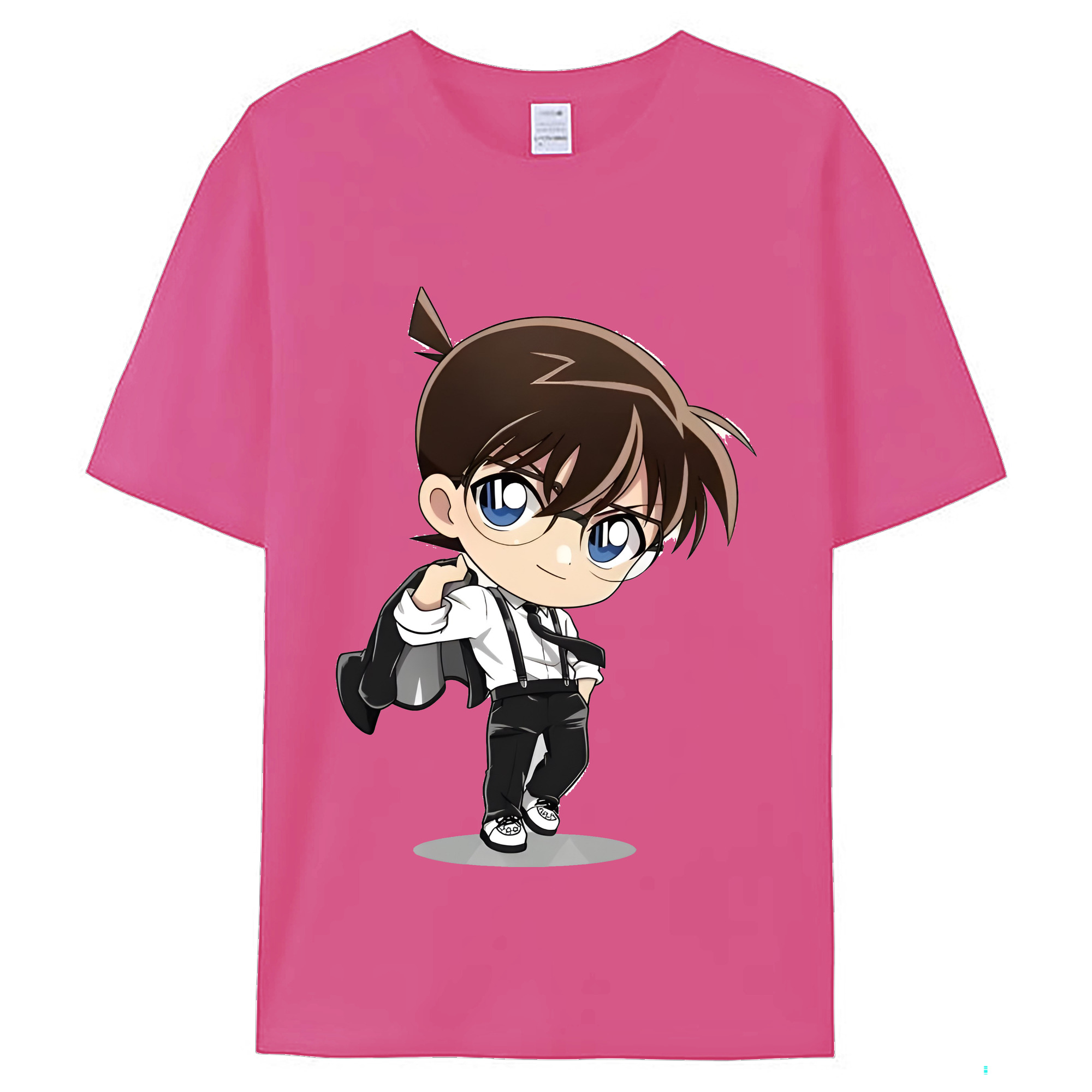（画像用） 名探偵コナン 江戸川 コナン Detective Conan Conan Edogawa レディースカジュアルプリントTシャツ（綿100％）