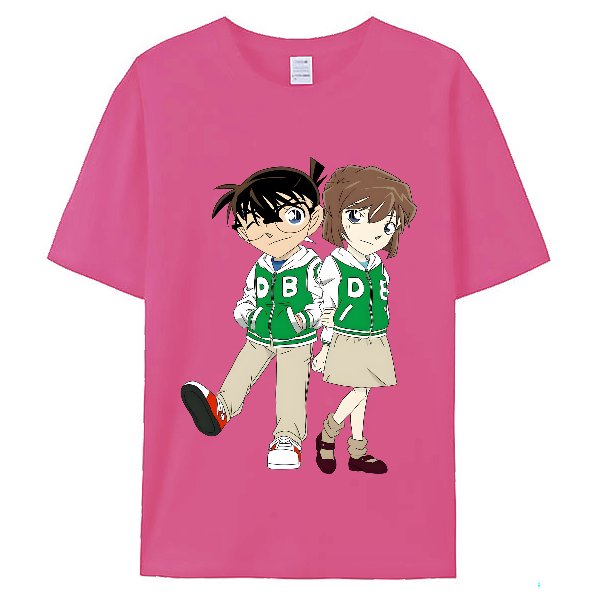 （画像用） 名探偵コナン 江戸川 コナン Detective Conan Conan Edogawa レディースカジュアルプリントTシャツ（綿100％）