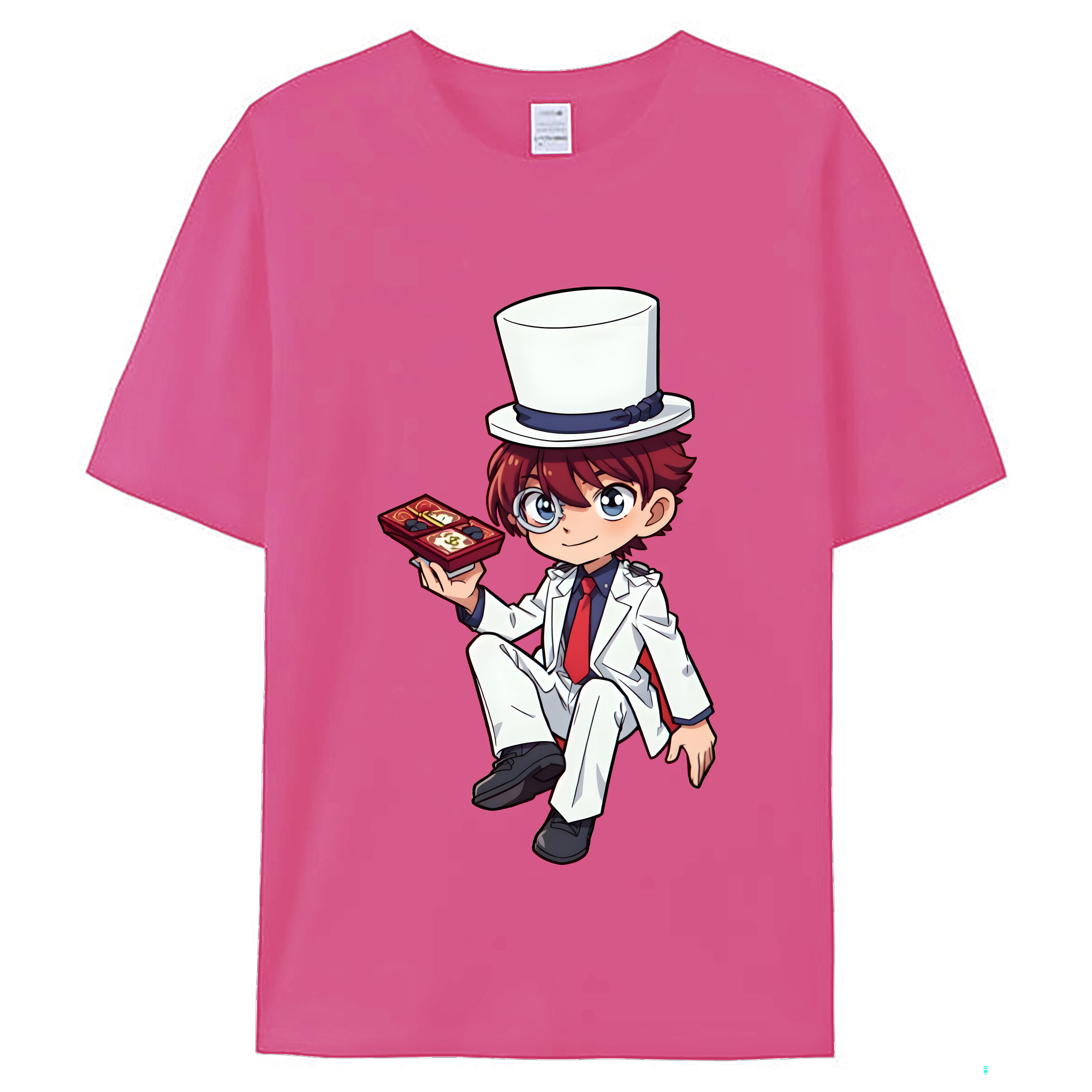 （画像用） 名探偵コナン くろば かいと Detective Conan Kuroba Kaito レディースカジュアルプリントTシャツ（綿100％）