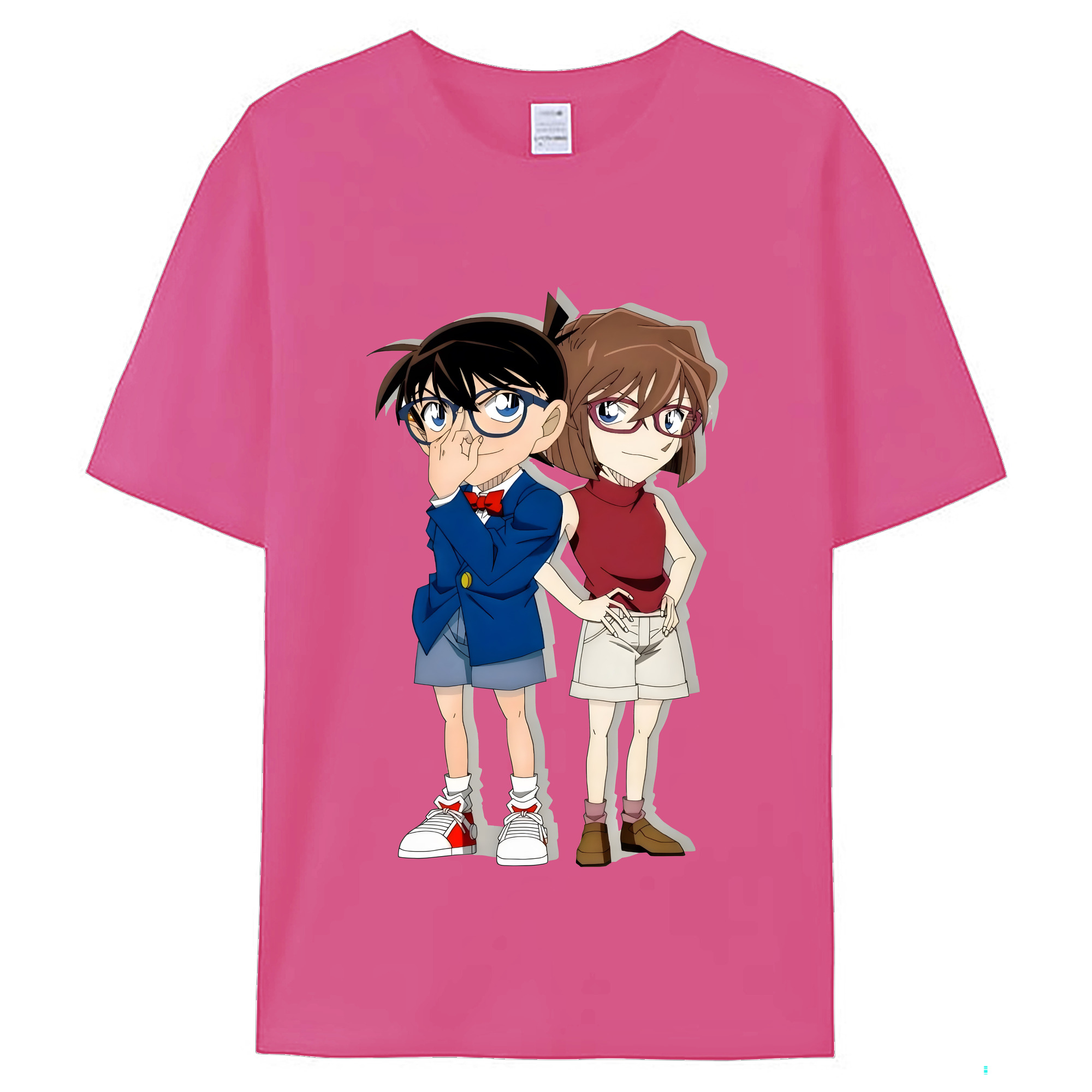 （画像用） 名探偵コナン 灰原 哀 はいばら あい Detective Conan Anita Hailey、Vi Graythorn Haibara Ai レディースカジュアルプリントTシャツ（綿100％）
