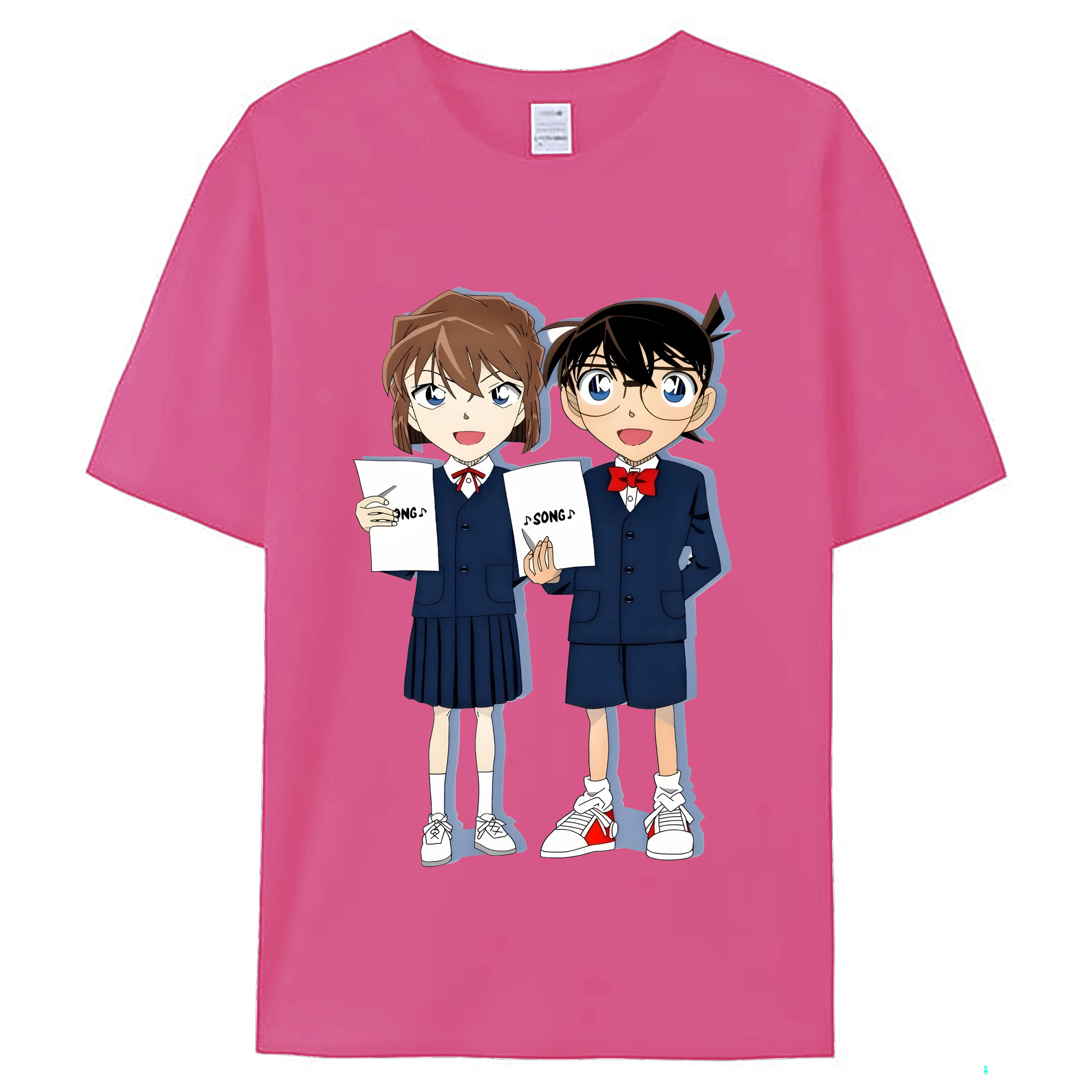 （画像用） 名探偵コナン 灰原 哀 はいばら あい Detective Conan Anita Hailey、Vi Graythorn Haibara Ai レディースカジュアルプリントTシャツ（綿100％）
