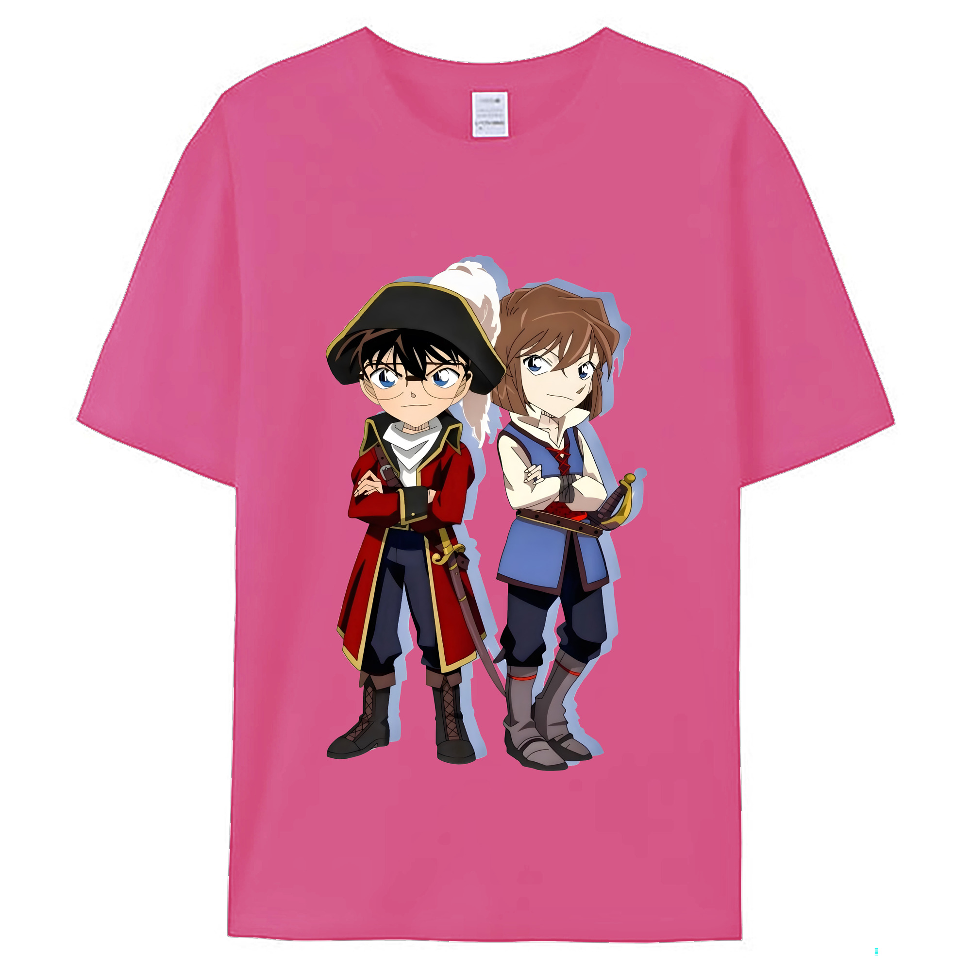 （画像用） 名探偵コナン 灰原 哀 はいばら あい Detective Conan Anita Hailey、Vi Graythorn Haibara Ai レディースカジュアルプリントTシャツ（綿100％）