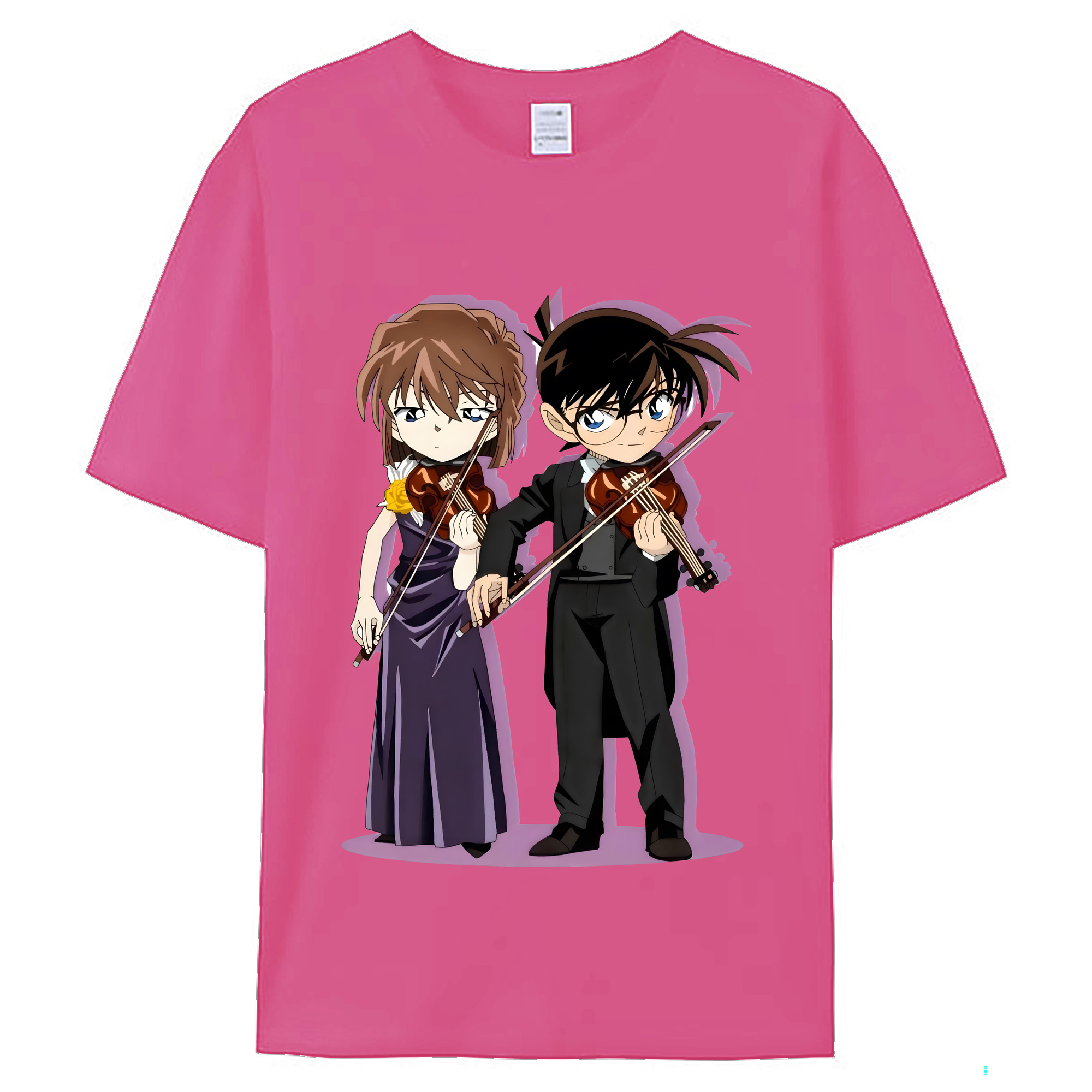 （画像用） 名探偵コナン 灰原 哀 はいばら あい Detective Conan Anita Hailey、Vi Graythorn Haibara Ai レディースカジュアルプリントTシャツ（綿100％）