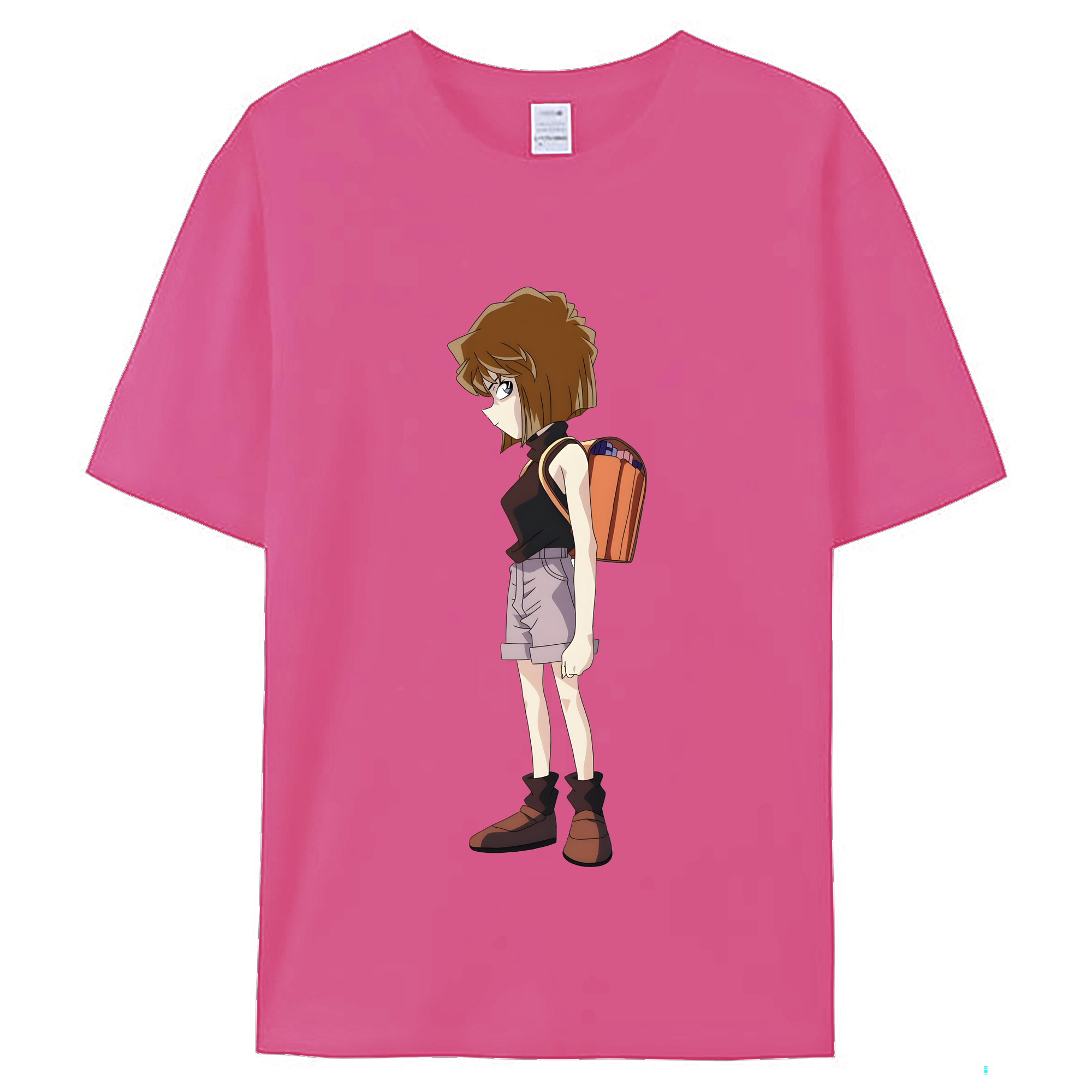 （画像用） 名探偵コナン 灰原 哀 はいばら あい Detective Conan Anita Hailey、Vi Graythorn Haibara Ai レディースカジュアルプリントTシャツ（綿100％）