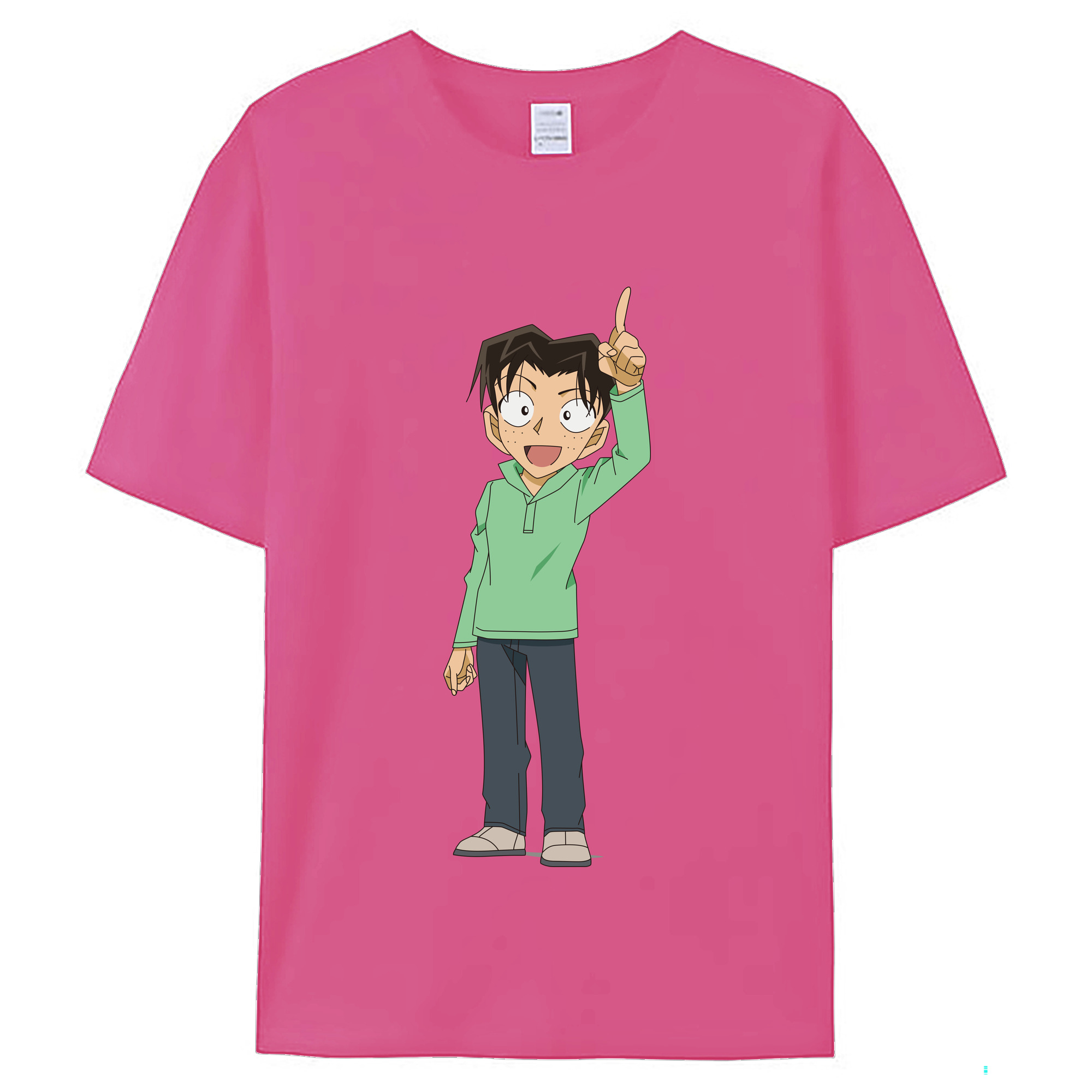 （画像用） 名探偵コナン 円谷 光彦 つぶらや みつひこ Detective Conan Mitch Tennyson レディースカジュアルプリントTシャツ（綿100％）