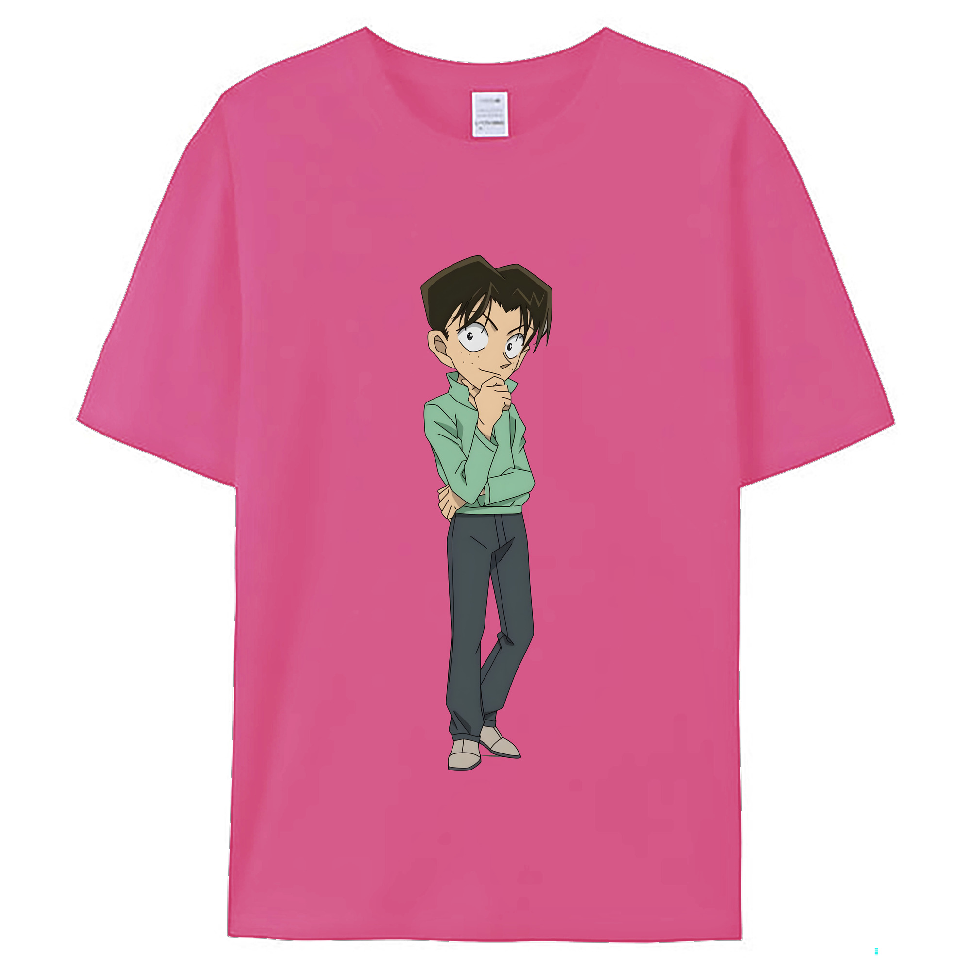 （画像用） 名探偵コナン 円谷 光彦 つぶらや みつひこ Detective Conan Mitch Tennyson レディースカジュアルプリントTシャツ（綿100％）