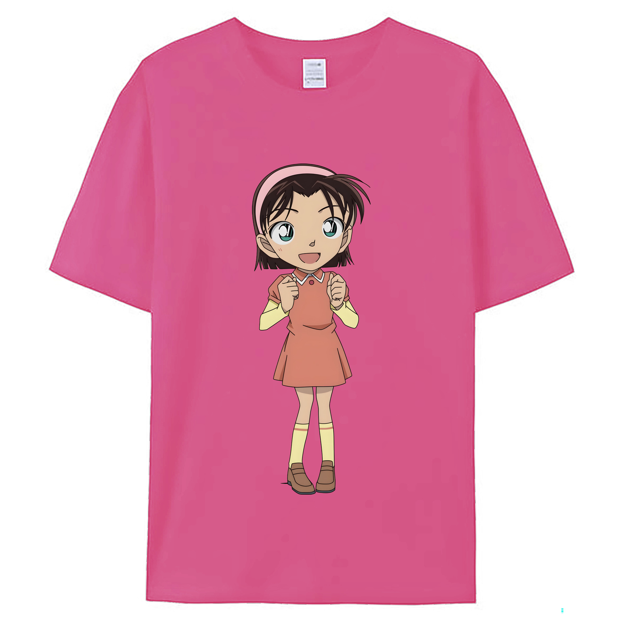 （画像用） 名探偵コナン 吉田 歩美 よしだ あゆみ Detective Conan my Yeager レディースカジュアルプリントTシャツ（綿100％）