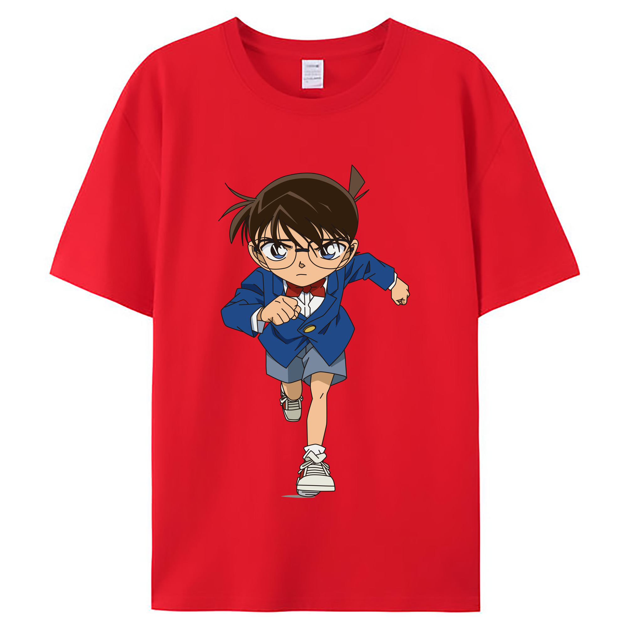 （画像用） 名探偵コナン 江戸川 コナン Detective Conan Conan Edogawa レディースカジュアルプリントTシャツ（綿100％）
