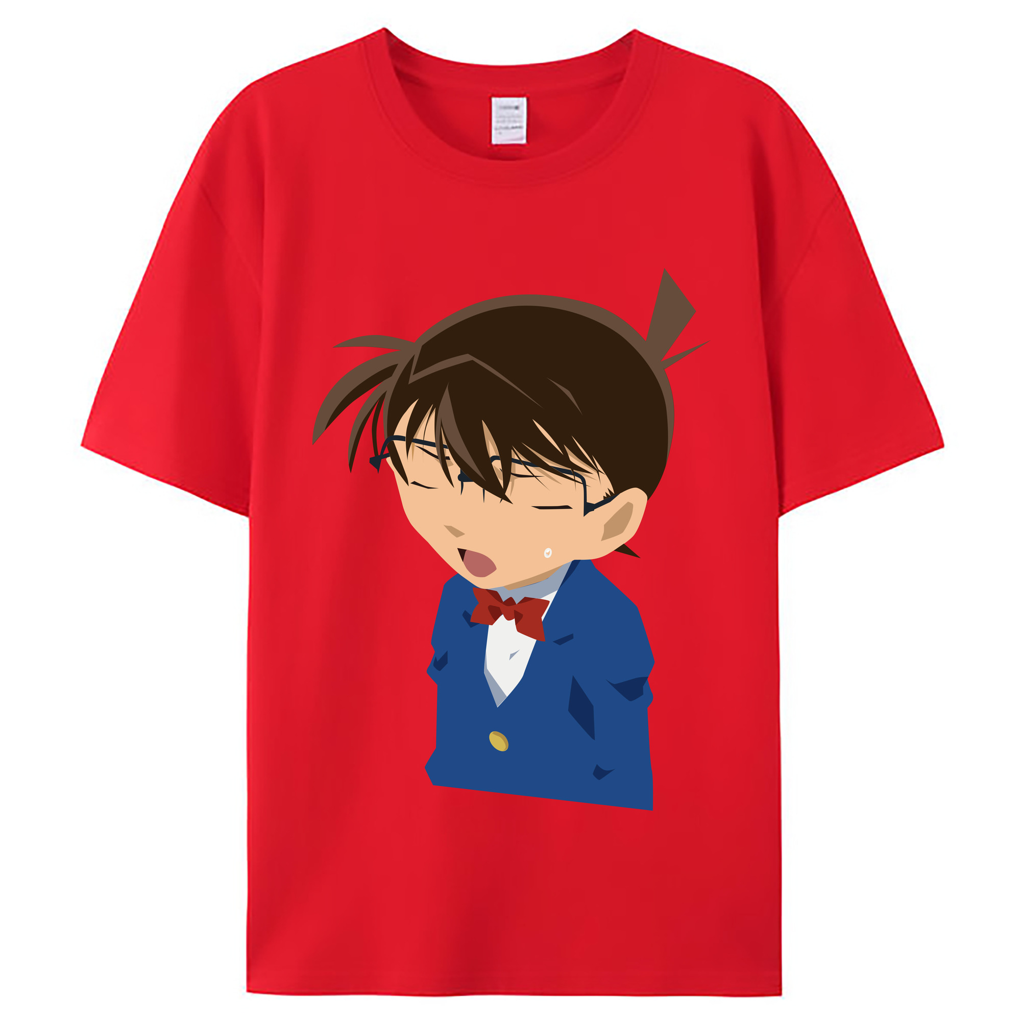 （画像用） 名探偵コナン 江戸川 コナン Detective Conan Conan Edogawa レディースカジュアルプリントTシャツ（綿100％）