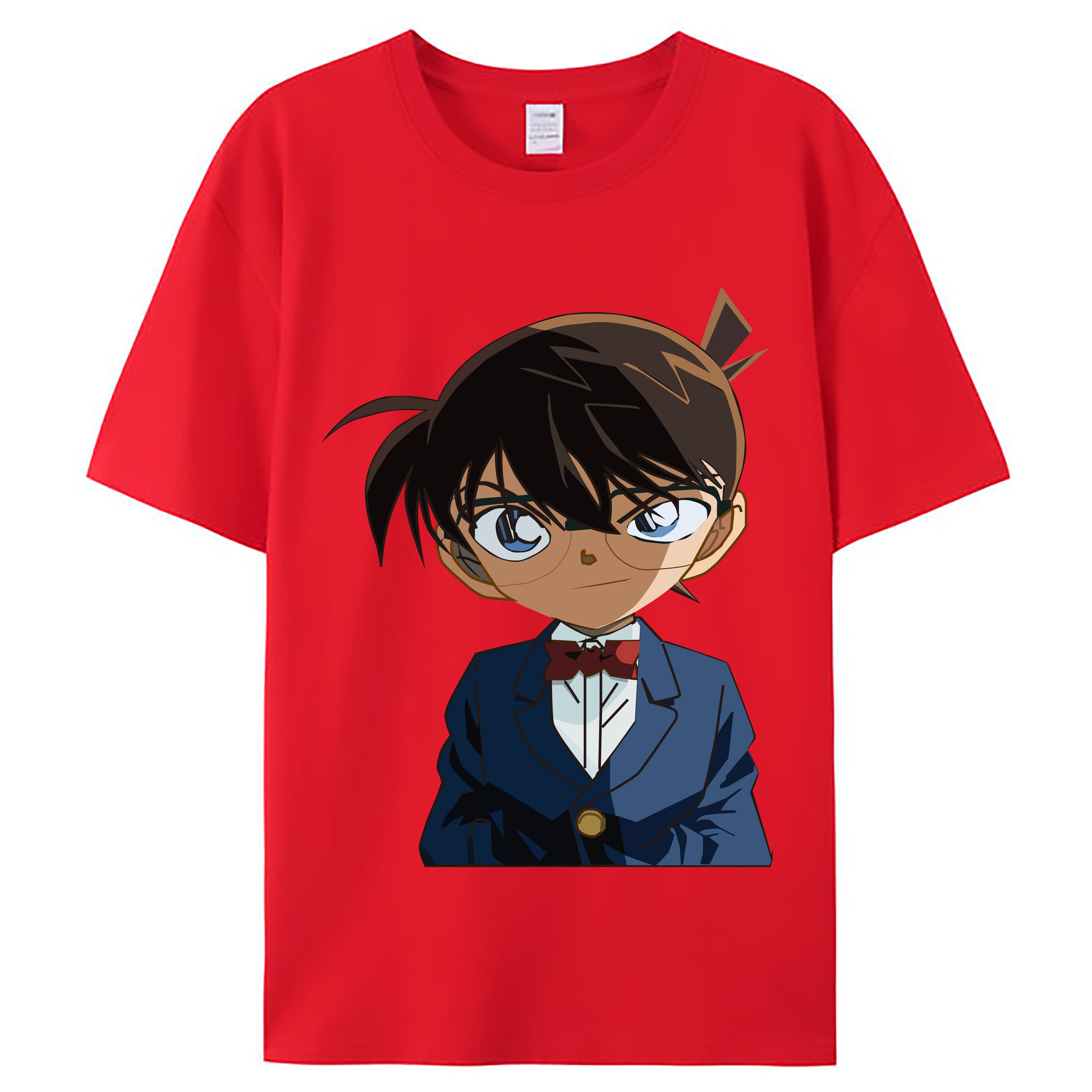 （画像用） 名探偵コナン 江戸川 コナン Detective Conan Conan Edogawa レディースカジュアルプリントTシャツ（綿100％）