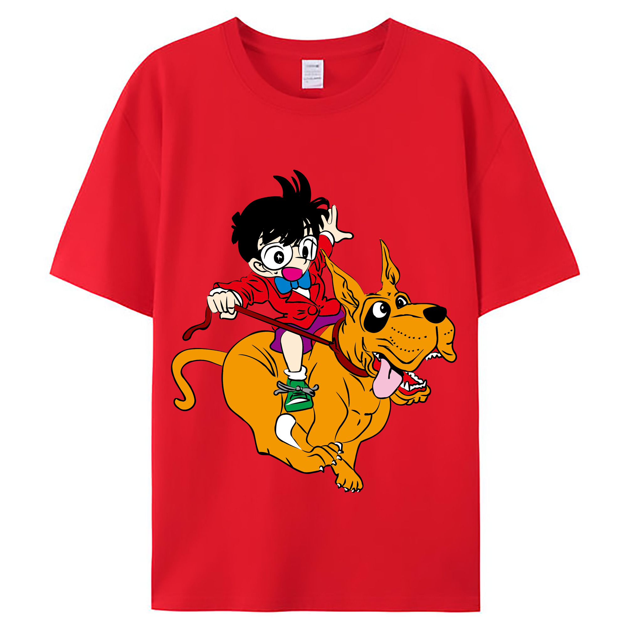 （画像用） 名探偵コナン 江戸川 コナン Detective Conan Conan Edogawa レディースカジュアルプリントTシャツ（綿100％）