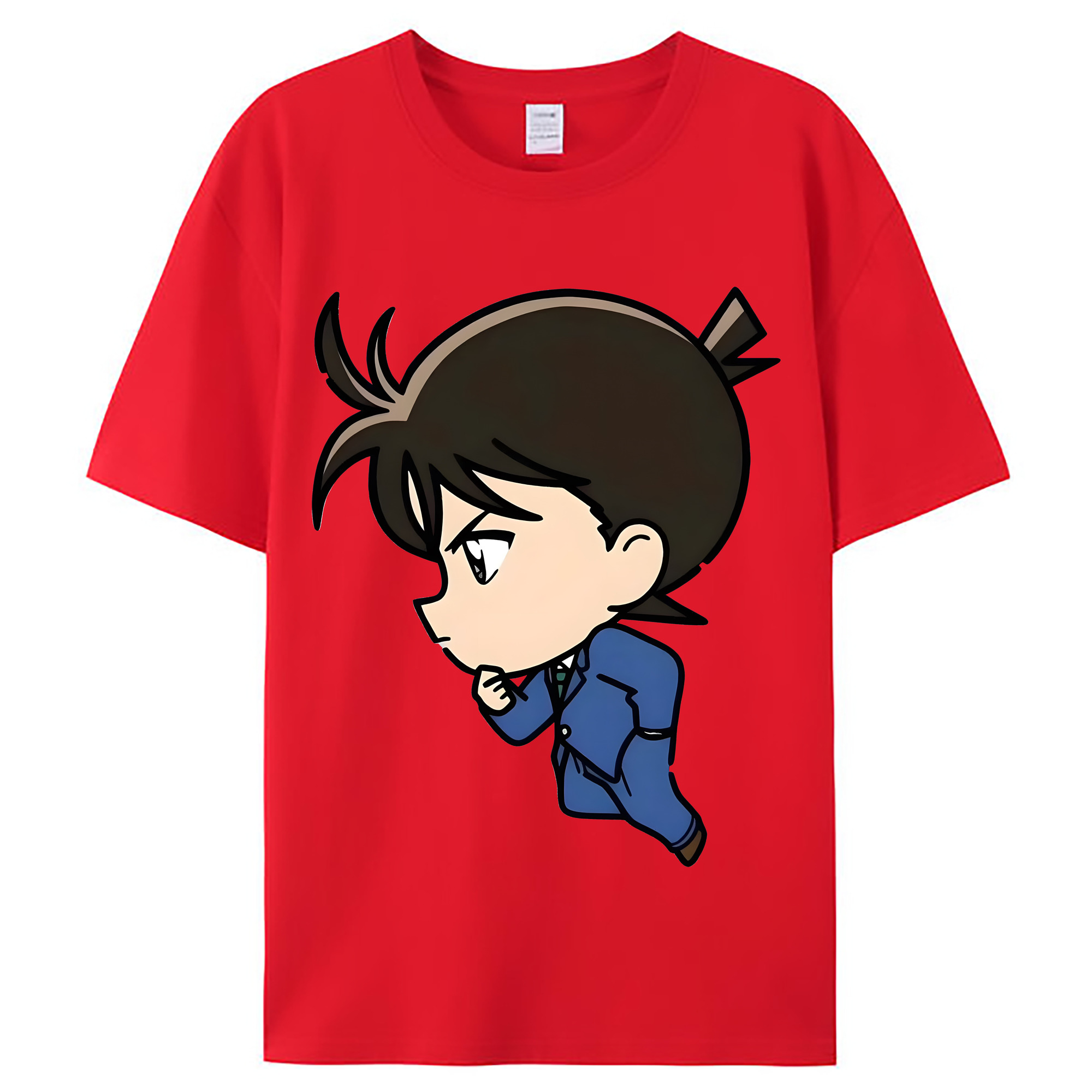 （画像用） 名探偵コナン 江戸川 コナン Detective Conan Conan Edogawa レディースカジュアルプリントTシャツ（綿100％）