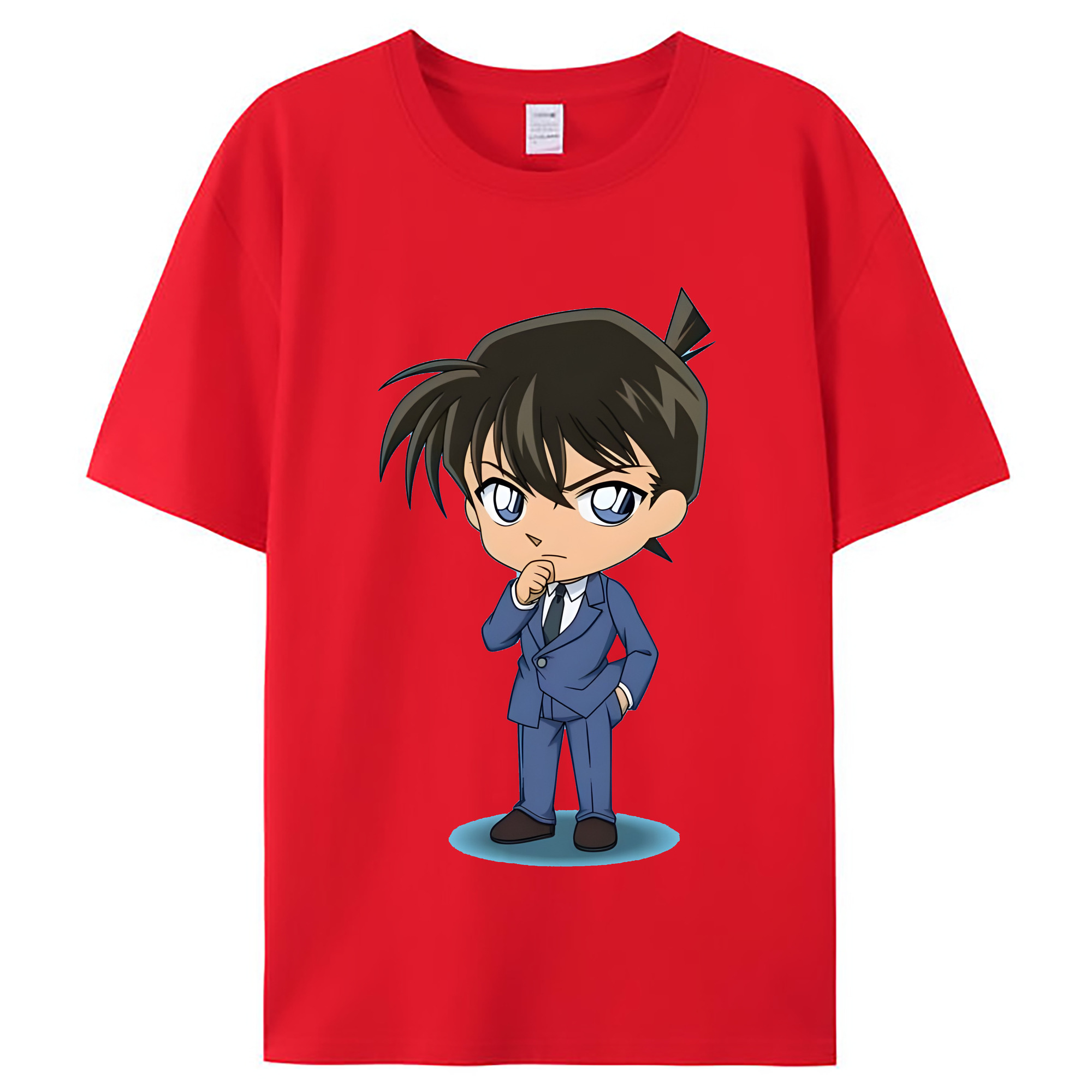 （画像用） 名探偵コナン 江戸川 コナン Detective Conan Conan Edogawa レディースカジュアルプリントTシャツ（綿100％）