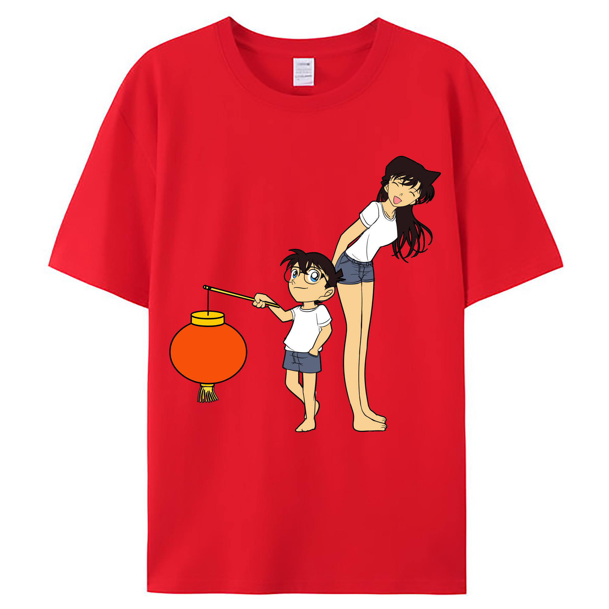 （画像用） 名探偵コナン 毛利 蘭 もうり らん、モーリ ラン Detective Conan Rachel Moore レディースカジュアルプリントTシャツ（綿100％）