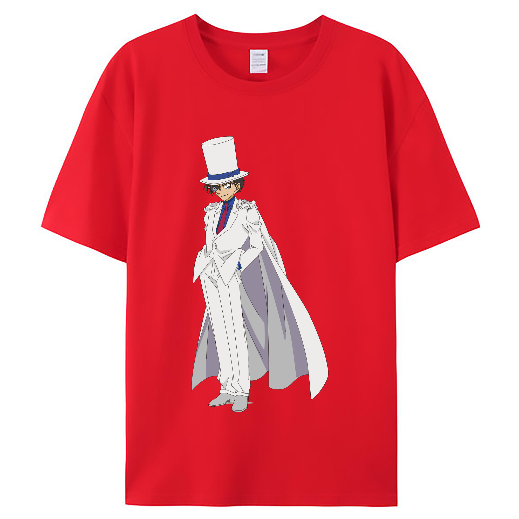 （画像用） 名探偵コナン くろば かいと Detective Conan Kuroba Kaito レディースカジュアルプリントTシャツ（綿100％）