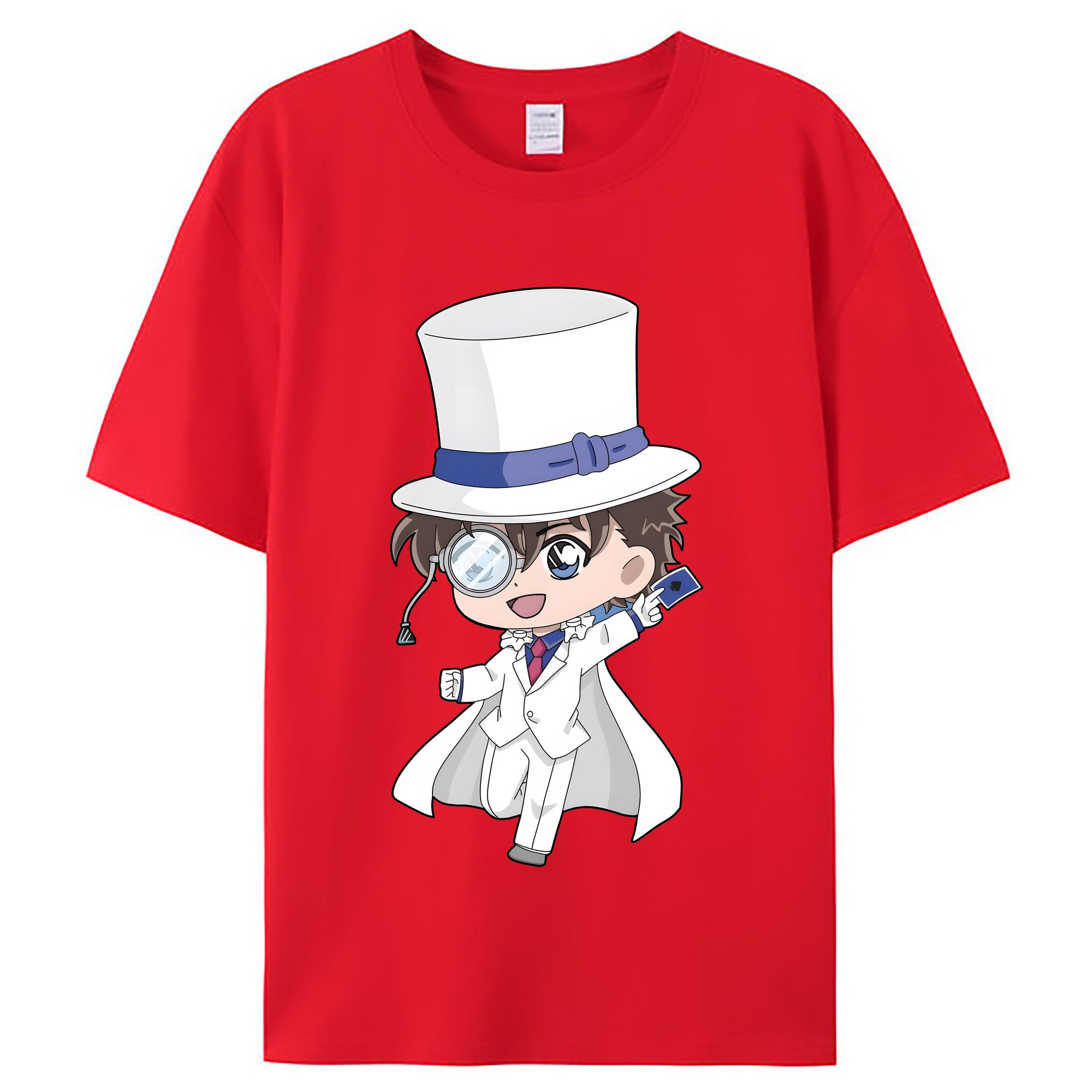 （画像用） 名探偵コナン くろば かいと Detective Conan Kuroba Kaito レディースカジュアルプリントTシャツ（綿100％）