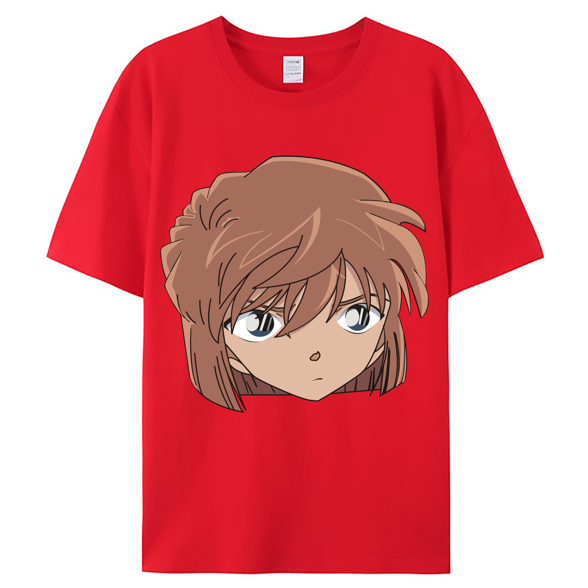 （画像用） 名探偵コナン 灰原 哀 はいばら あい Detective Conan Anita Hailey、Vi Graythorn Haibara Ai レディースカジュアルプリントTシャツ（綿100％）
