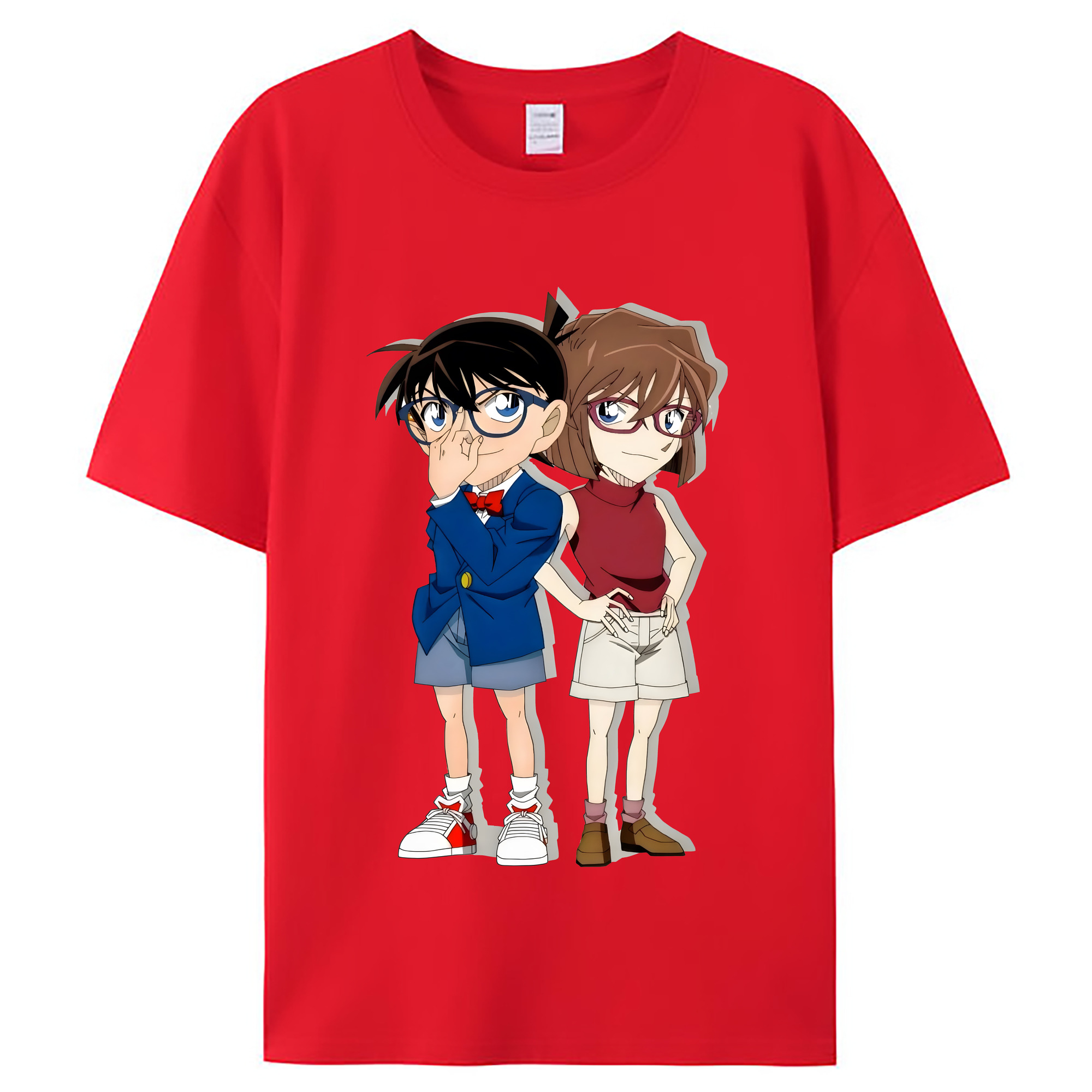 （画像用） 名探偵コナン 灰原 哀 はいばら あい Detective Conan Anita Hailey、Vi Graythorn Haibara Ai レディースカジュアルプリントTシャツ（綿100％）