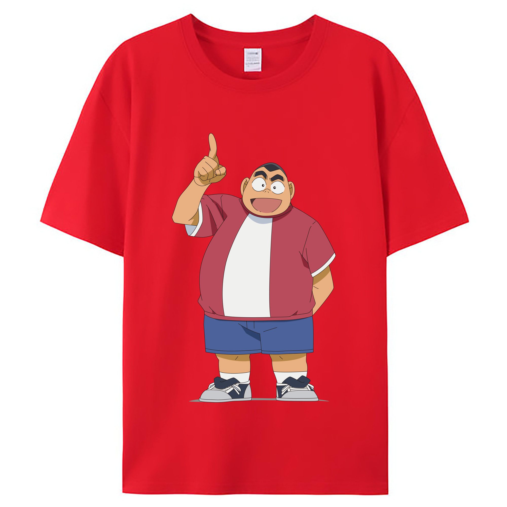 （画像用） 名探偵コナン 小嶋 元太 こじま げんた Detective Conan Kojima Genta レディースカジュアルプリントTシャツ（綿100％）