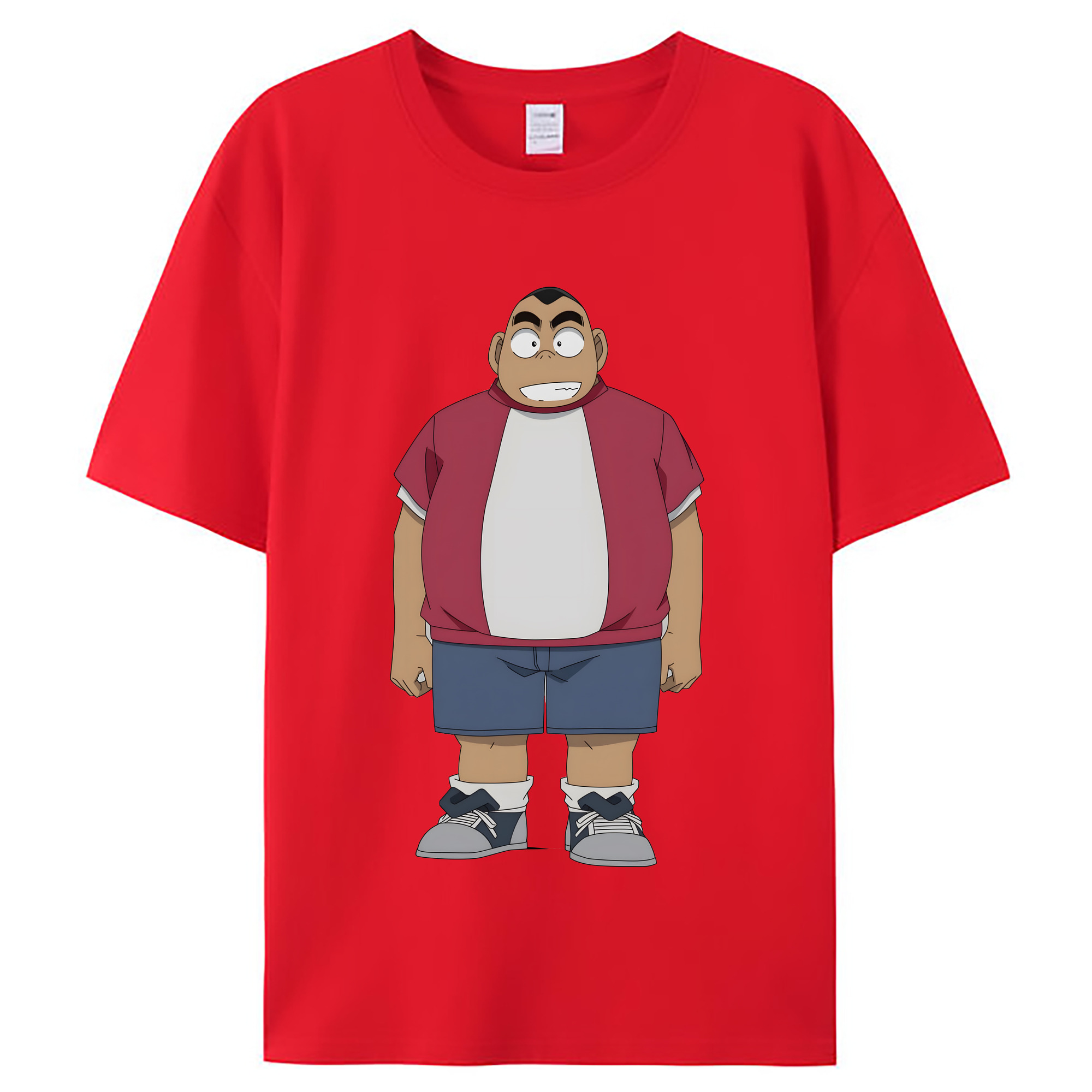 （画像用） 名探偵コナン 小嶋 元太 こじま げんた Detective Conan Kojima Genta レディースカジュアルプリントTシャツ（綿100％）