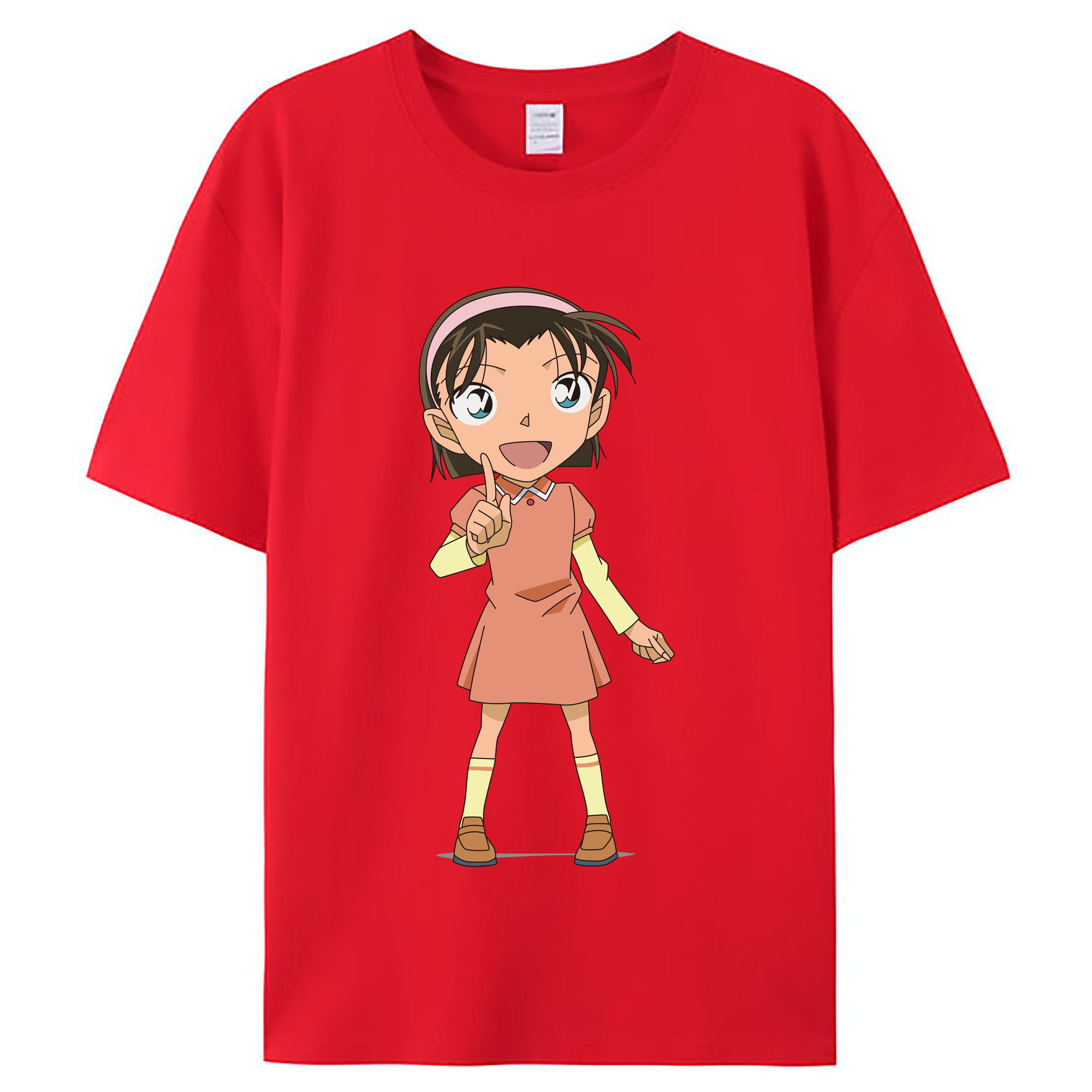 （画像用） 名探偵コナン 吉田 歩美 よしだ あゆみ Detective Conan my Yeager レディースカジュアルプリントTシャツ（綿100％）