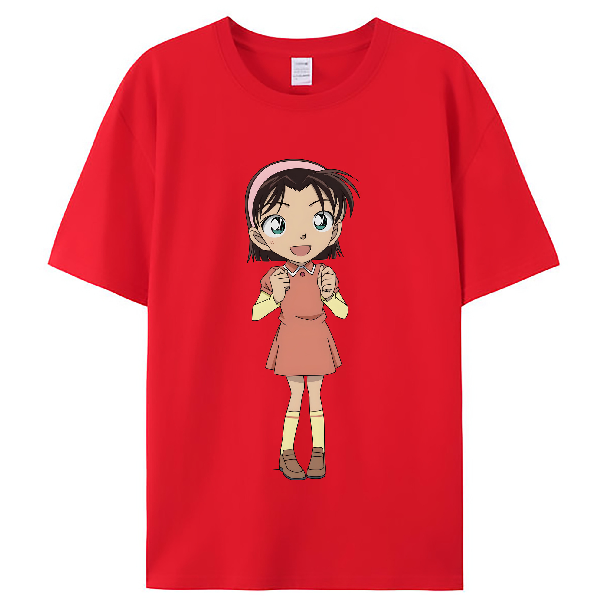 （画像用） 名探偵コナン 吉田 歩美 よしだ あゆみ Detective Conan my Yeager レディースカジュアルプリントTシャツ（綿100％）