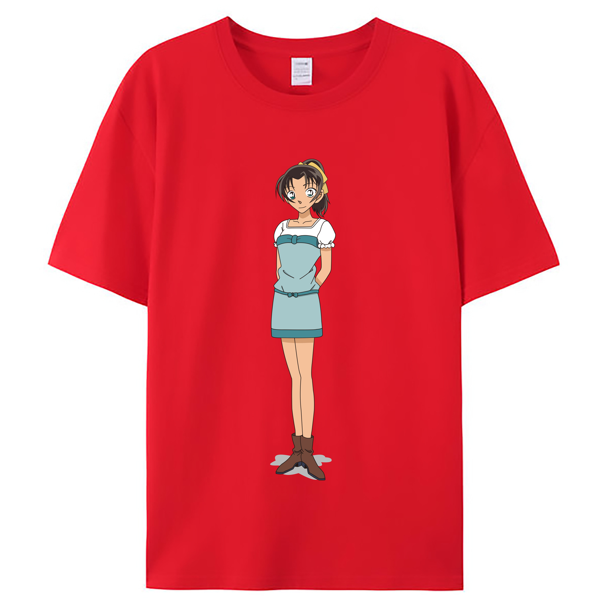 （画像用） 名探偵コナン Detective Conan レディースカジュアルプリントTシャツ（綿100％）