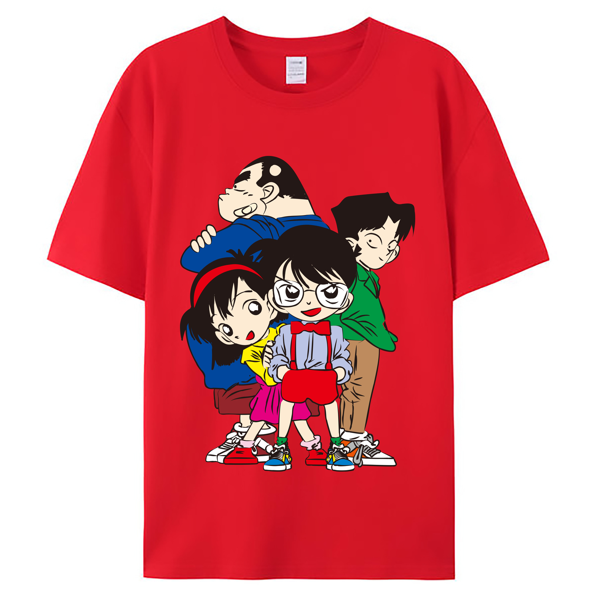 （画像用） 名探偵コナン Detective Conan レディースカジュアルプリントTシャツ（綿100％）
