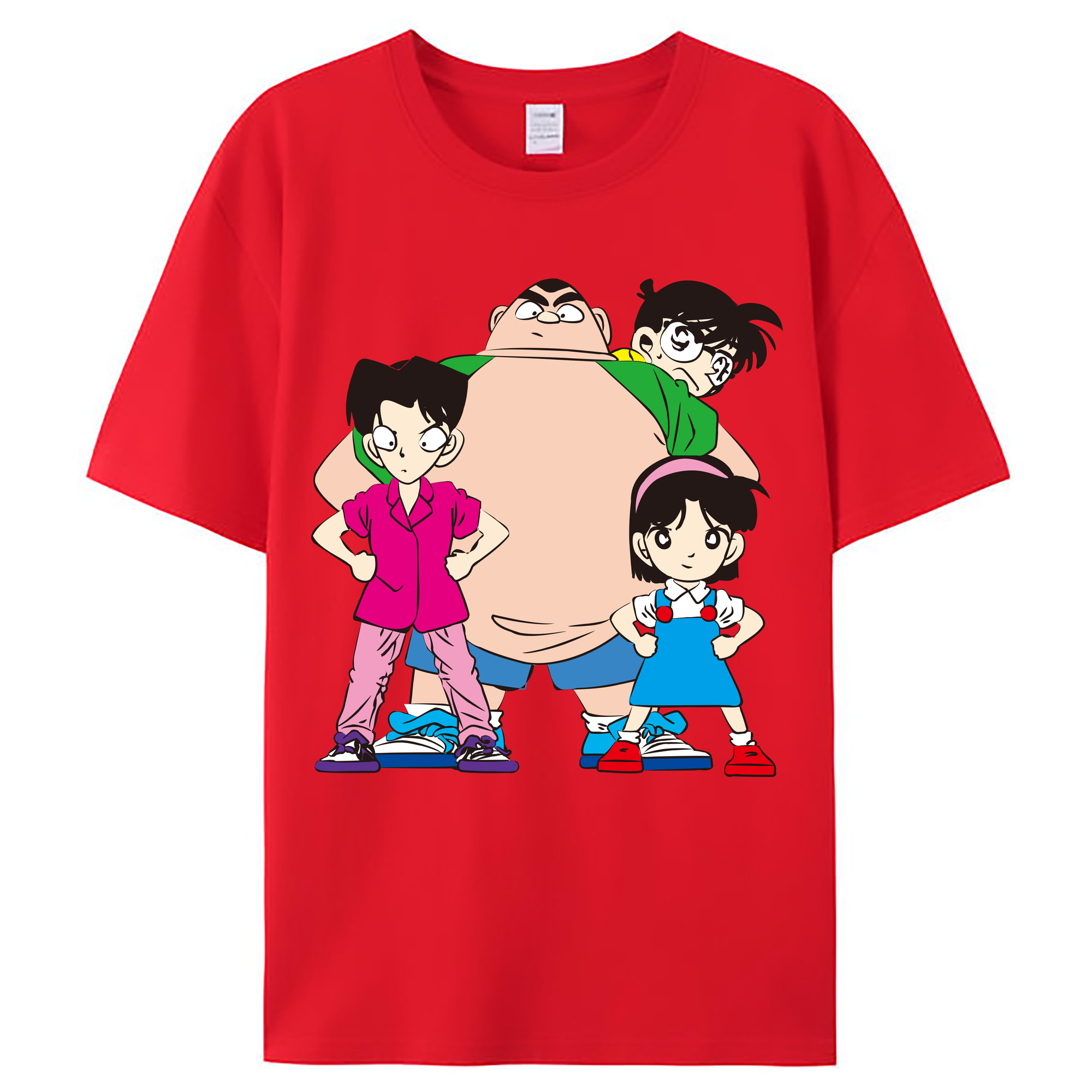 （画像用） 名探偵コナン Detective Conan レディースカジュアルプリントTシャツ（綿100％）