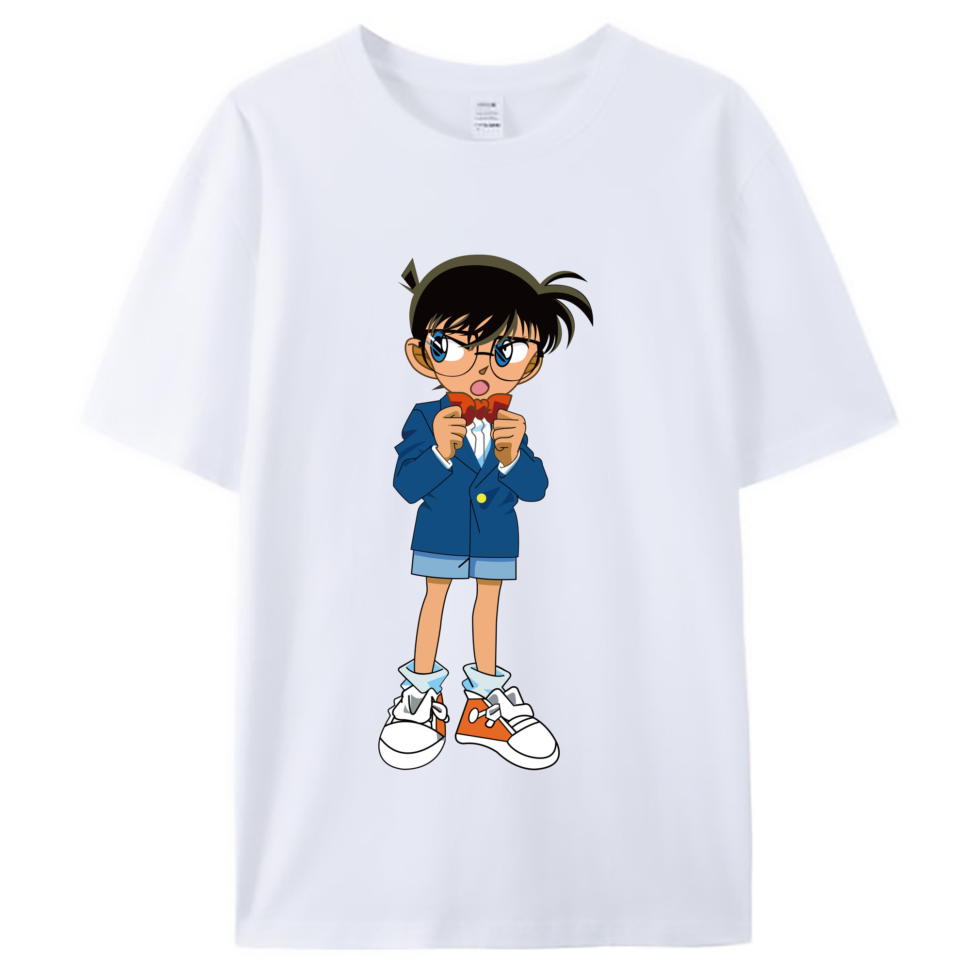 （画像用） 名探偵コナン 江戸川 コナン Detective Conan Conan Edogawa レディースカジュアルプリントTシャツ（綿100％）