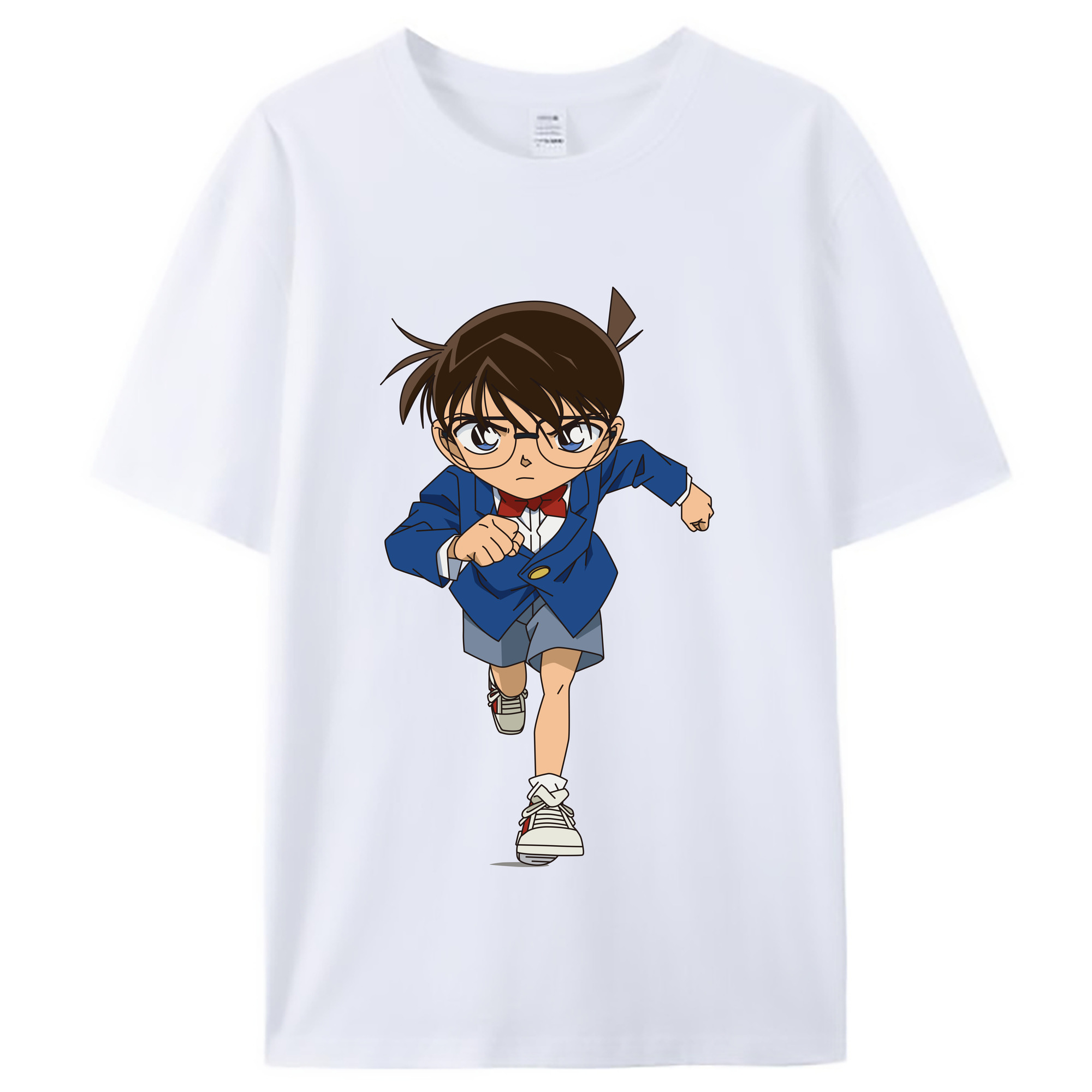 （画像用） 名探偵コナン 江戸川 コナン Detective Conan Conan Edogawa レディースカジュアルプリントTシャツ（綿100％）