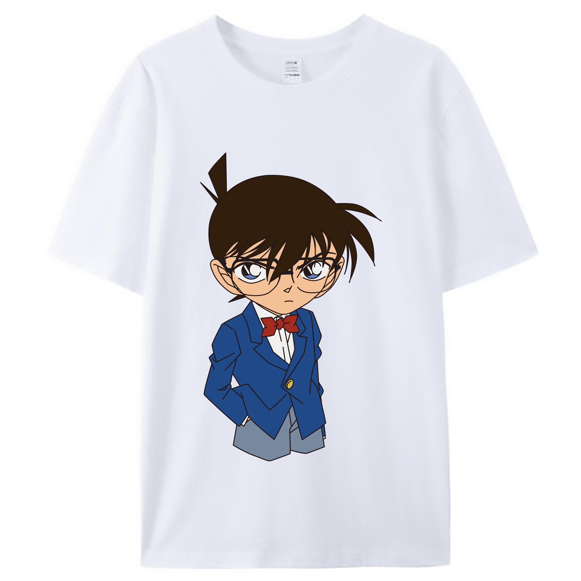 （画像用） 名探偵コナン 江戸川 コナン Detective Conan Conan Edogawa レディースカジュアルプリントTシャツ（綿100％）