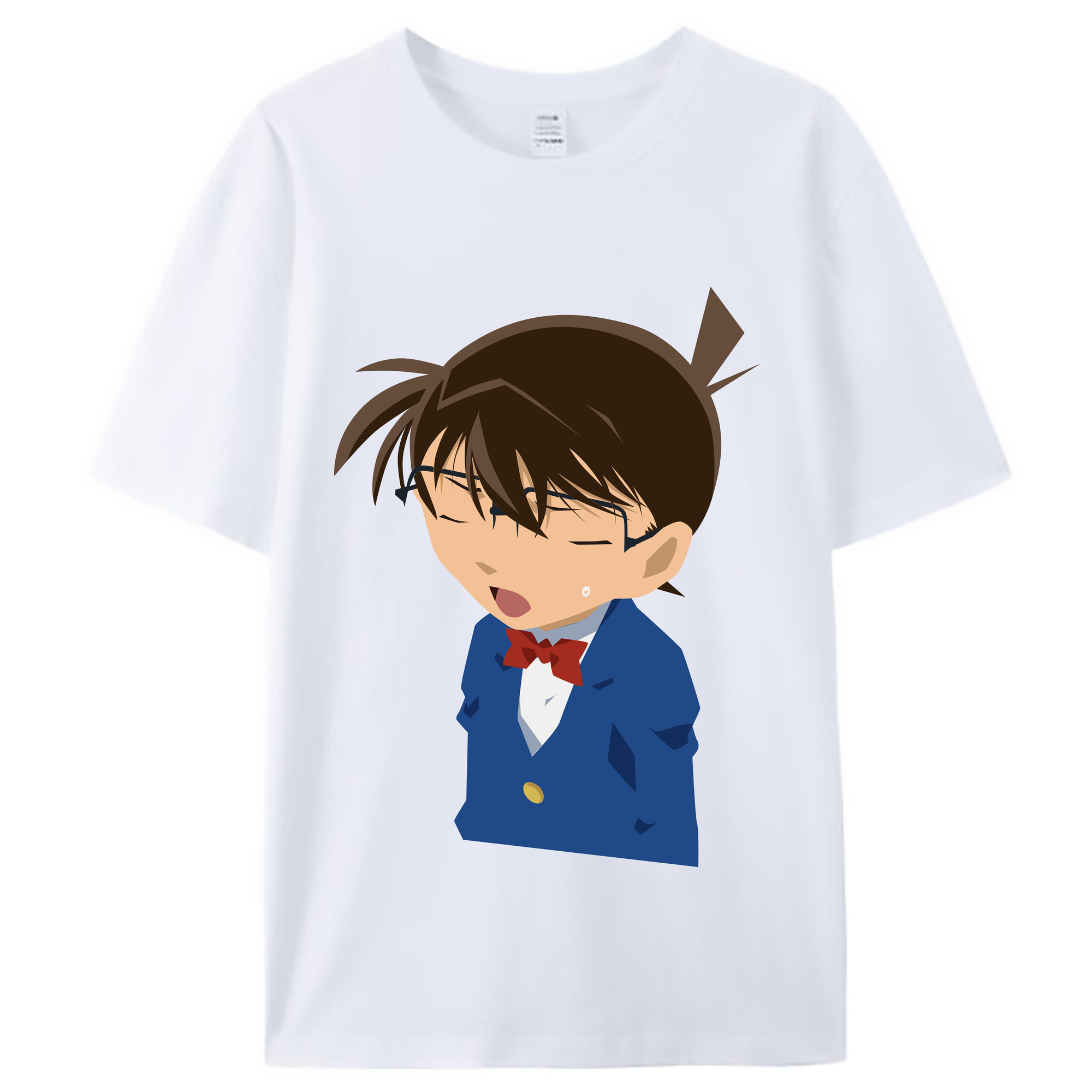 （画像用） 名探偵コナン 江戸川 コナン Detective Conan Conan Edogawa レディースカジュアルプリントTシャツ（綿100％）