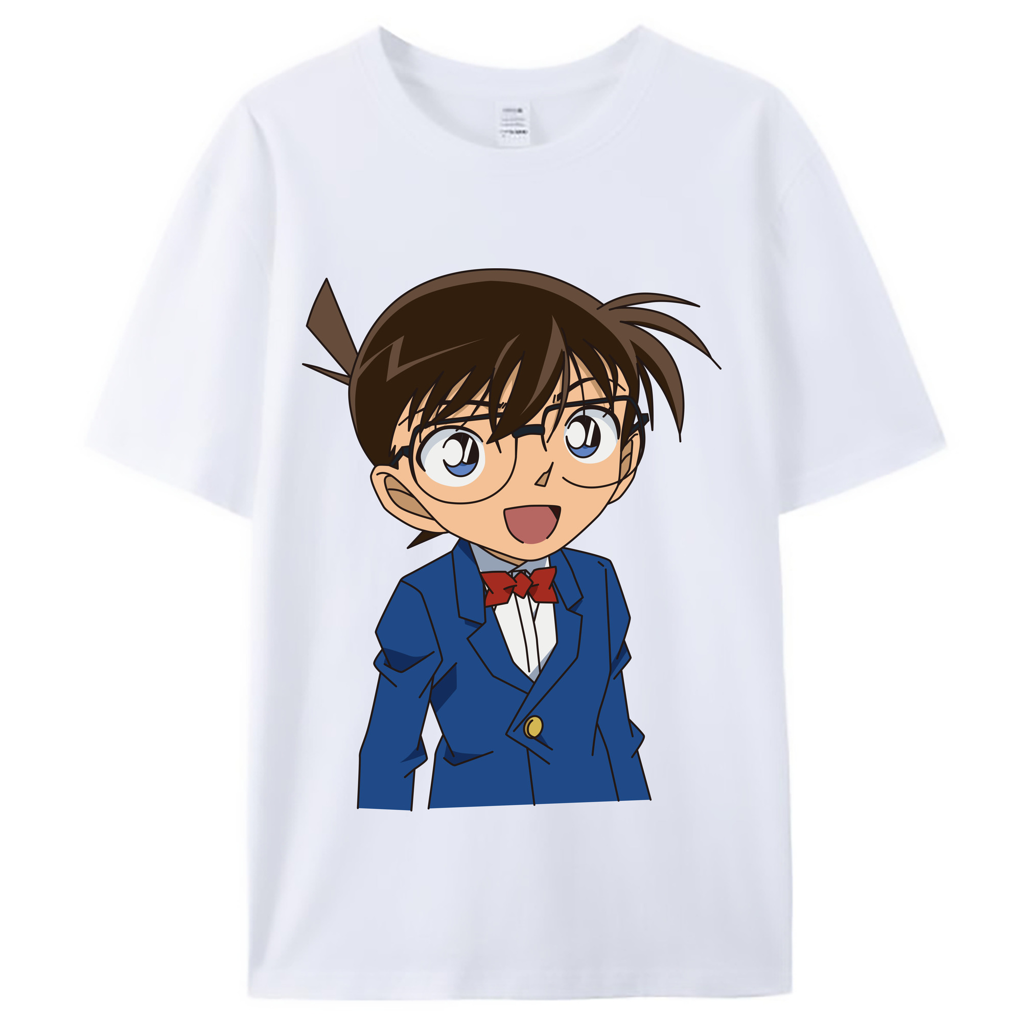 （画像用） 名探偵コナン 江戸川 コナン Detective Conan Conan Edogawa レディースカジュアルプリントTシャツ（綿100％）