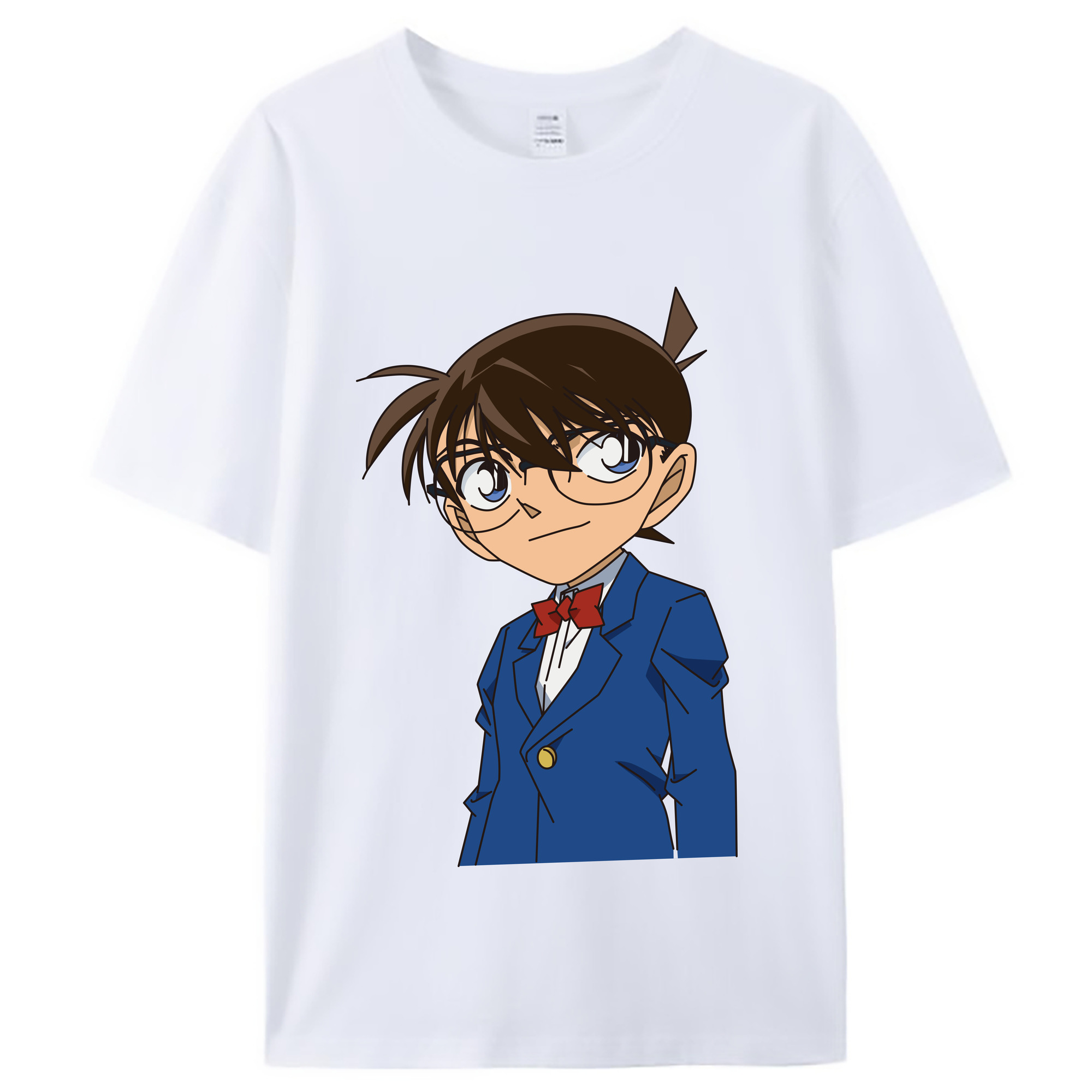（画像用） 名探偵コナン 江戸川 コナン Detective Conan Conan Edogawa レディースカジュアルプリントTシャツ（綿100％）