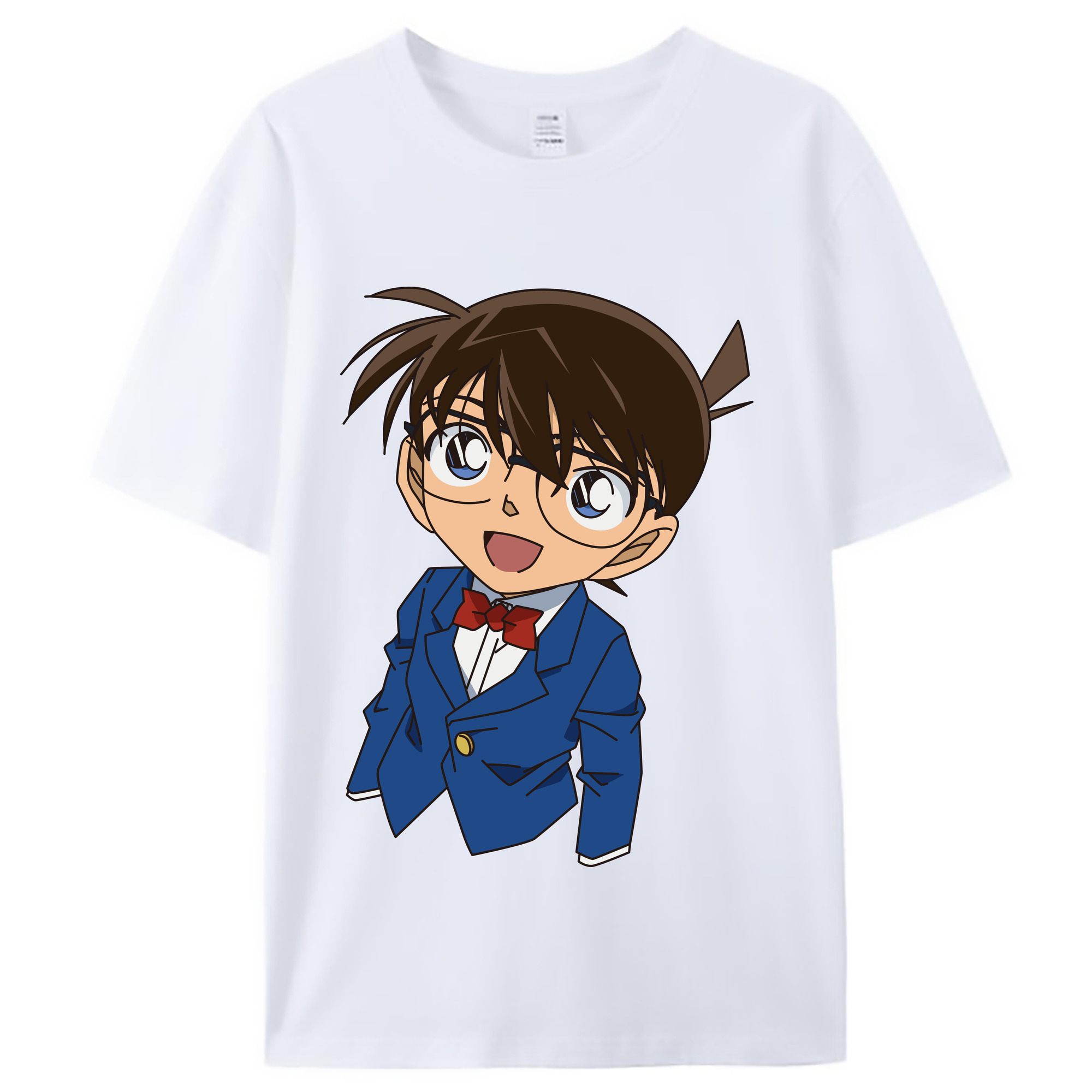 （画像用） 名探偵コナン 江戸川 コナン Detective Conan Conan Edogawa レディースカジュアルプリントTシャツ（綿100％）