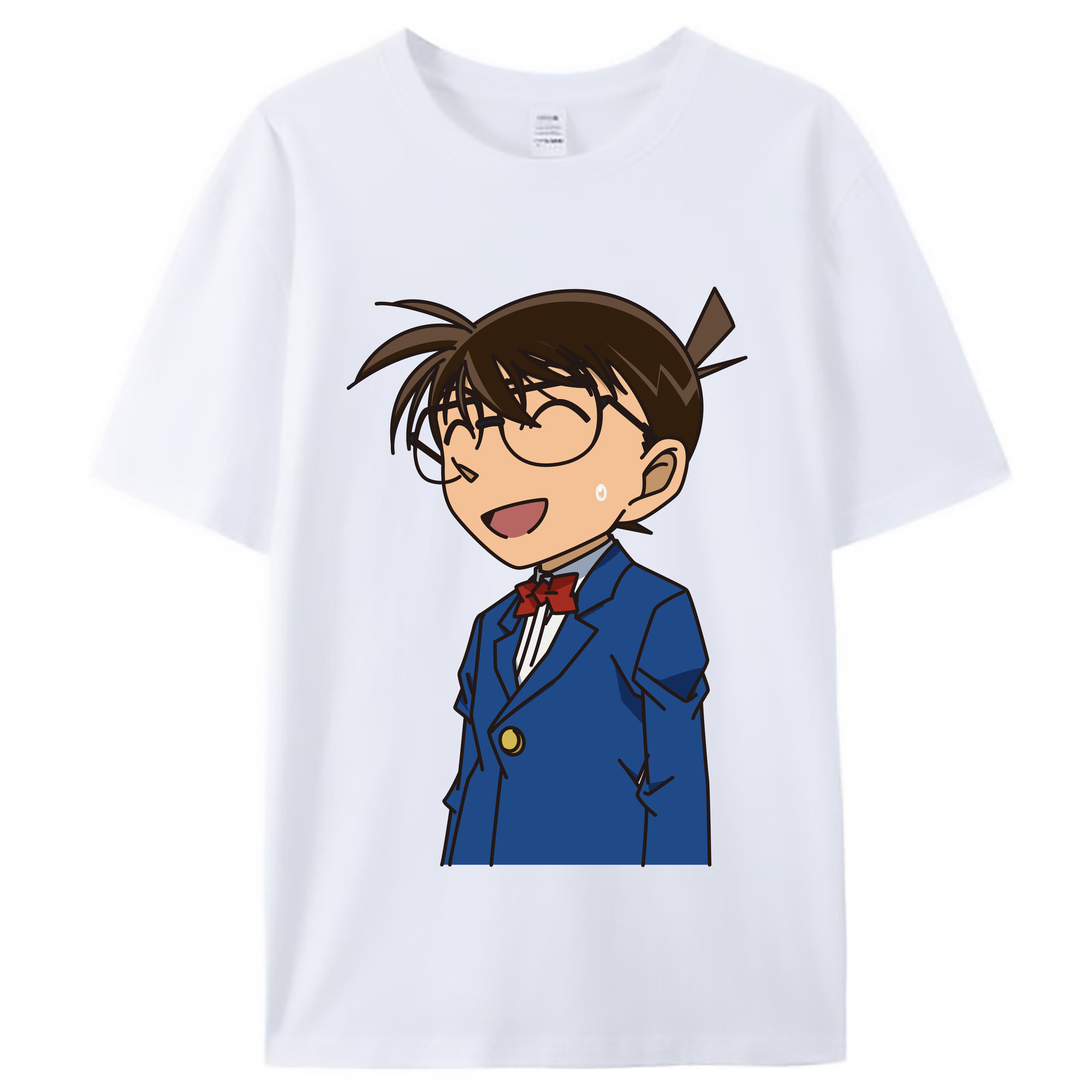 （画像用） 名探偵コナン 江戸川 コナン Detective Conan Conan Edogawa レディースカジュアルプリントTシャツ（綿100％）
