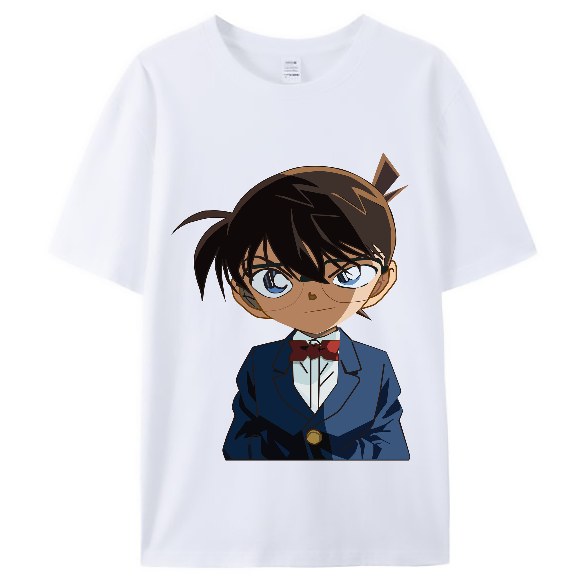 （画像用） 名探偵コナン 江戸川 コナン Detective Conan Conan Edogawa レディースカジュアルプリントTシャツ（綿100％）