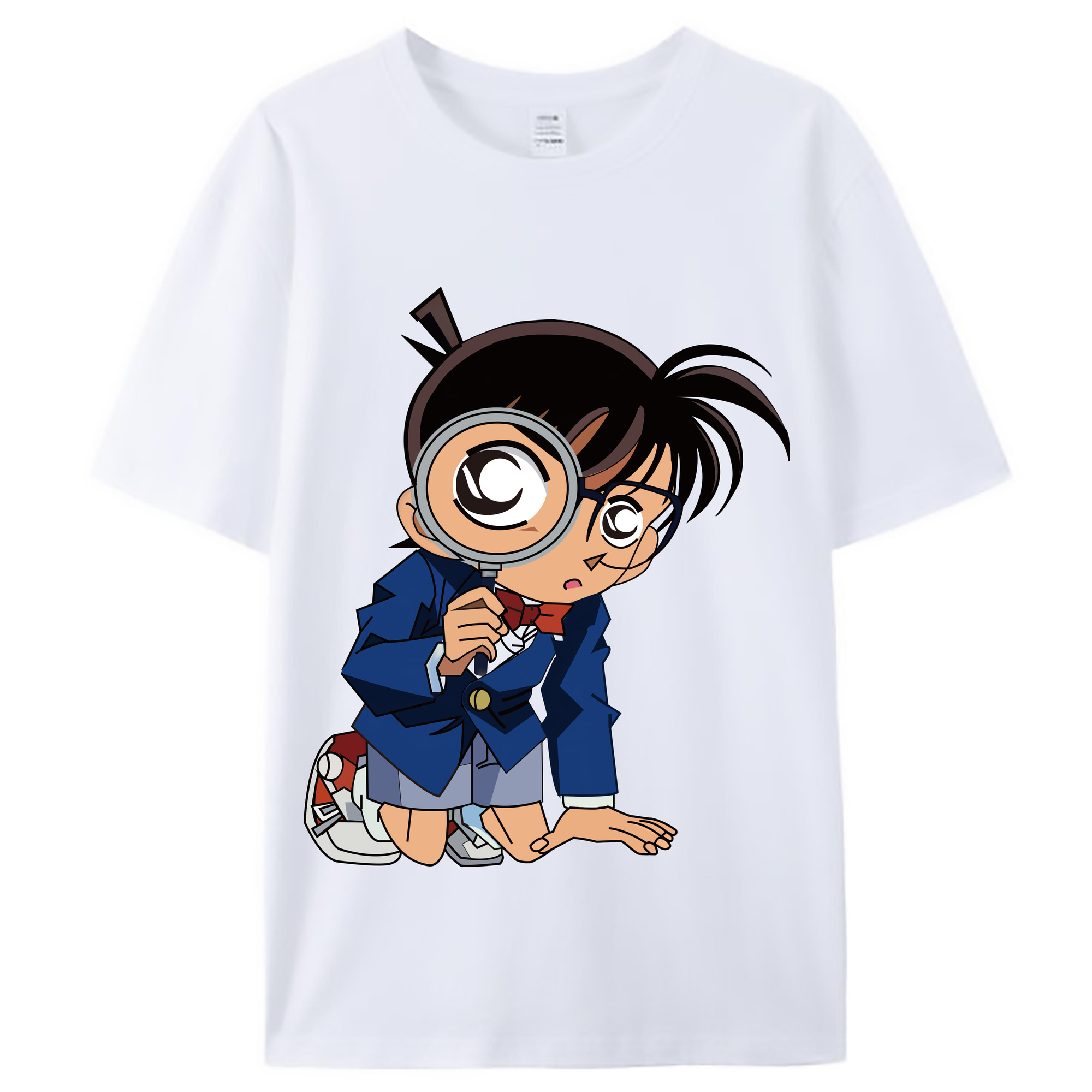 （画像用） 名探偵コナン 江戸川 コナン Detective Conan Conan Edogawa レディースカジュアルプリントTシャツ（綿100％）