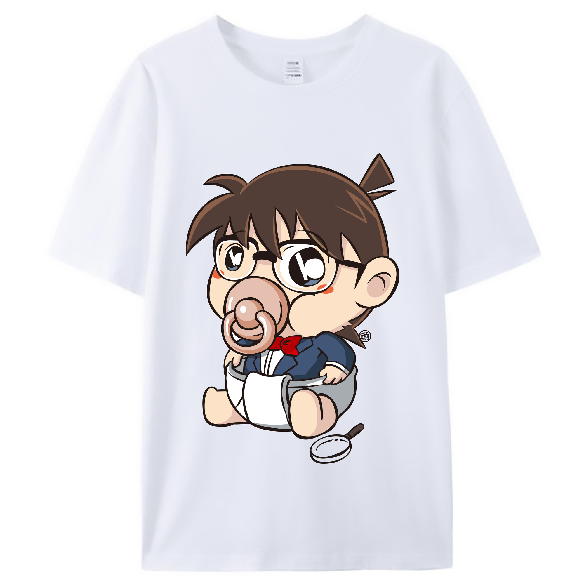 （画像用） 名探偵コナン 江戸川 コナン Detective Conan Conan Edogawa レディースカジュアルプリントTシャツ（綿100％）