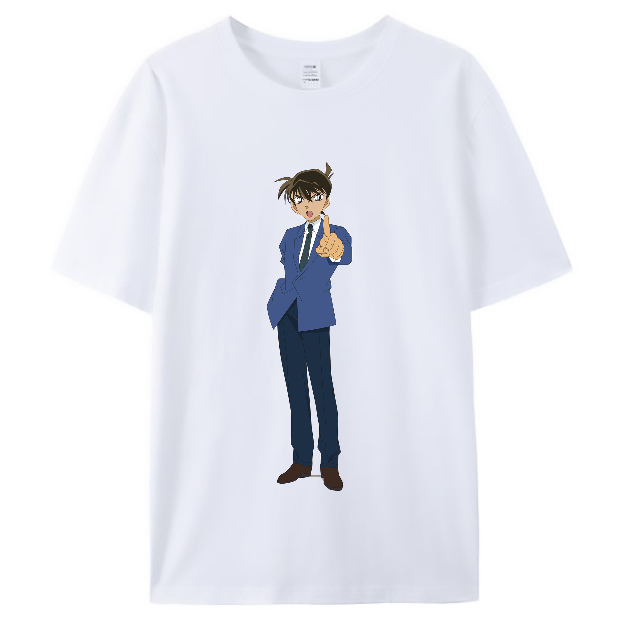 （画像用） 名探偵コナン 江戸川 コナン Detective Conan Conan Edogawa レディースカジュアルプリントTシャツ（綿100％）