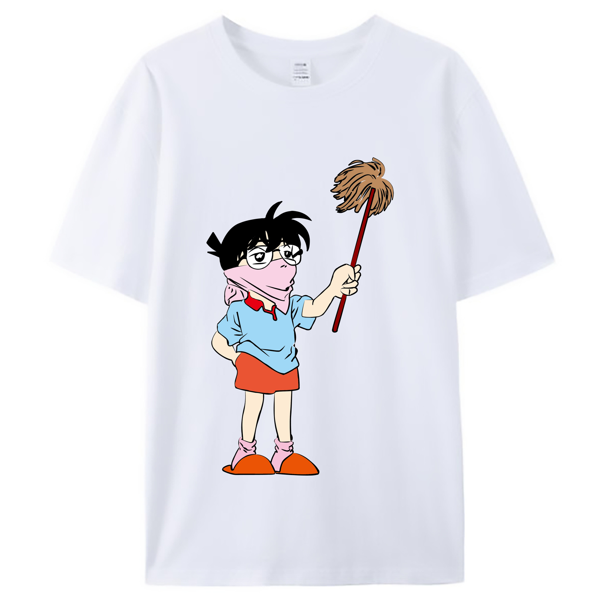 （画像用） 名探偵コナン 江戸川 コナン Detective Conan Conan Edogawa レディースカジュアルプリントTシャツ（綿100％）