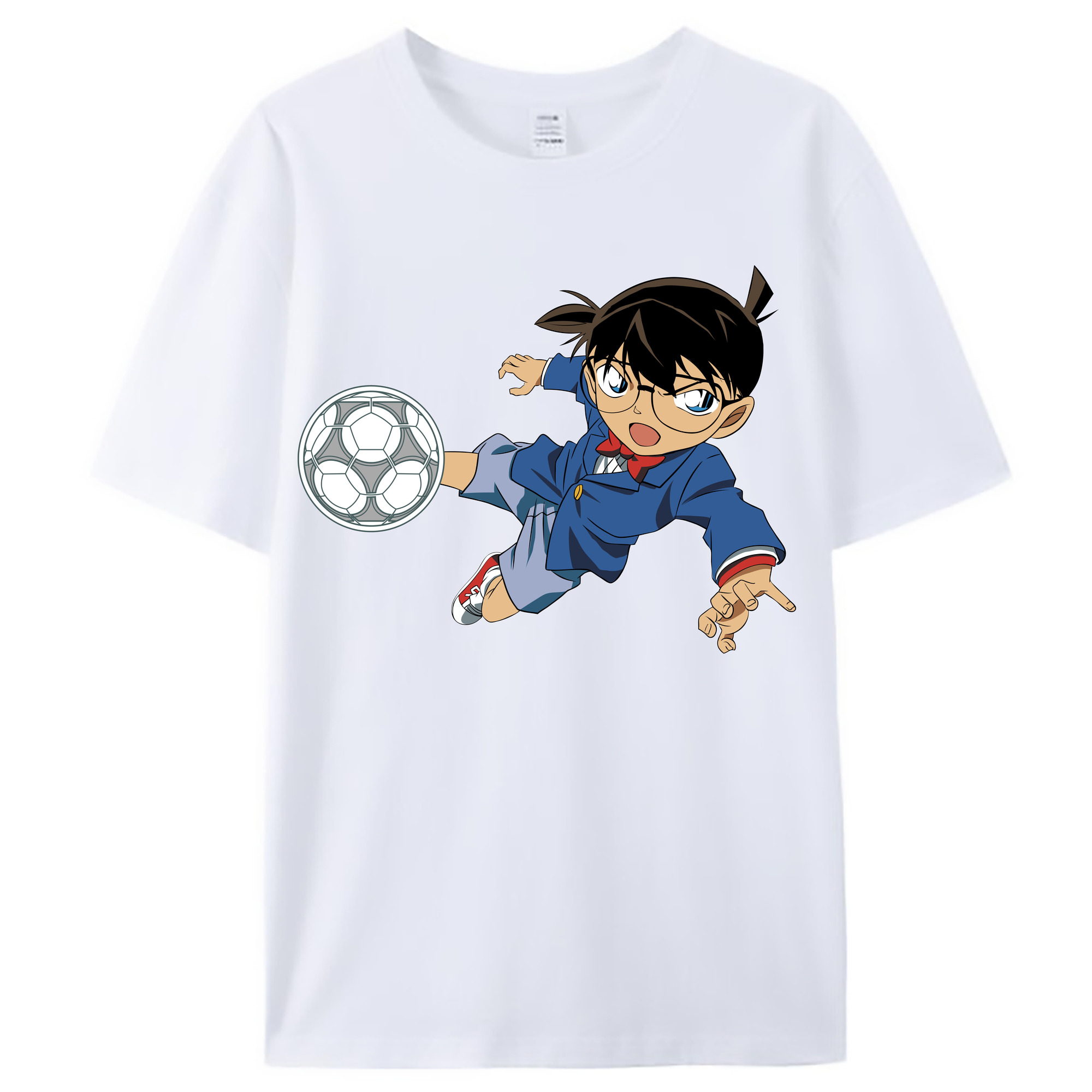 （画像用） 名探偵コナン 江戸川 コナン Detective Conan Conan Edogawa レディースカジュアルプリントTシャツ（綿100％）