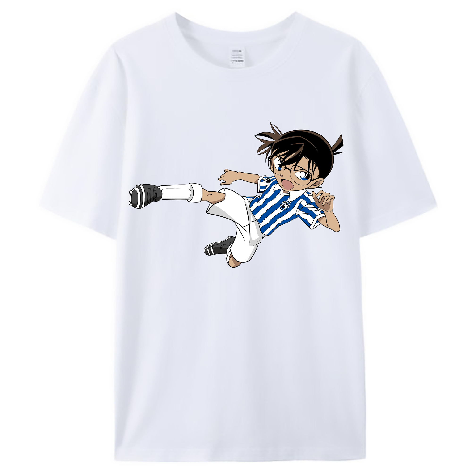 （画像用） 名探偵コナン 江戸川 コナン Detective Conan Conan Edogawa レディースカジュアルプリントTシャツ（綿100％）