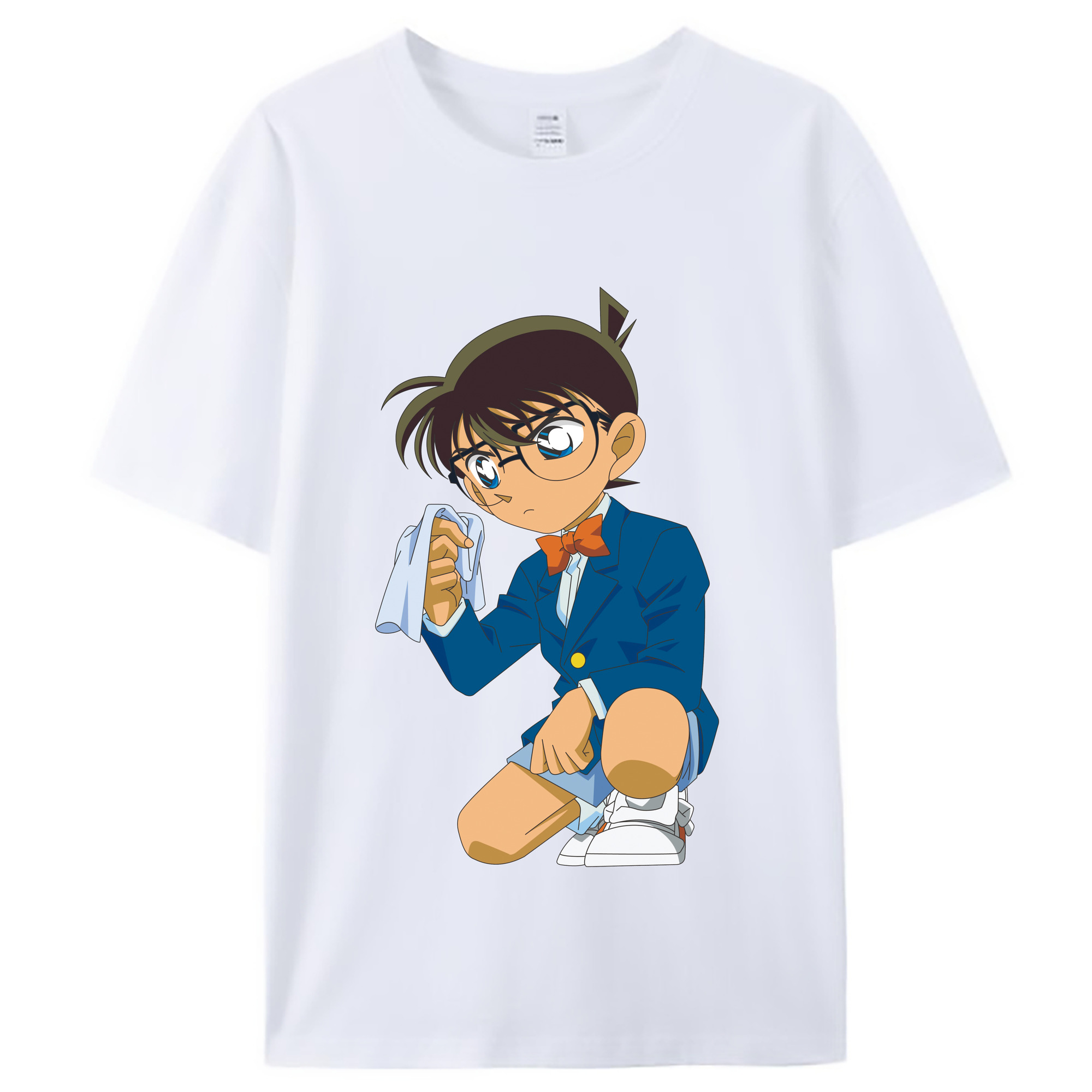 （画像用） 名探偵コナン 江戸川 コナン Detective Conan Conan Edogawa レディースカジュアルプリントTシャツ（綿100％）