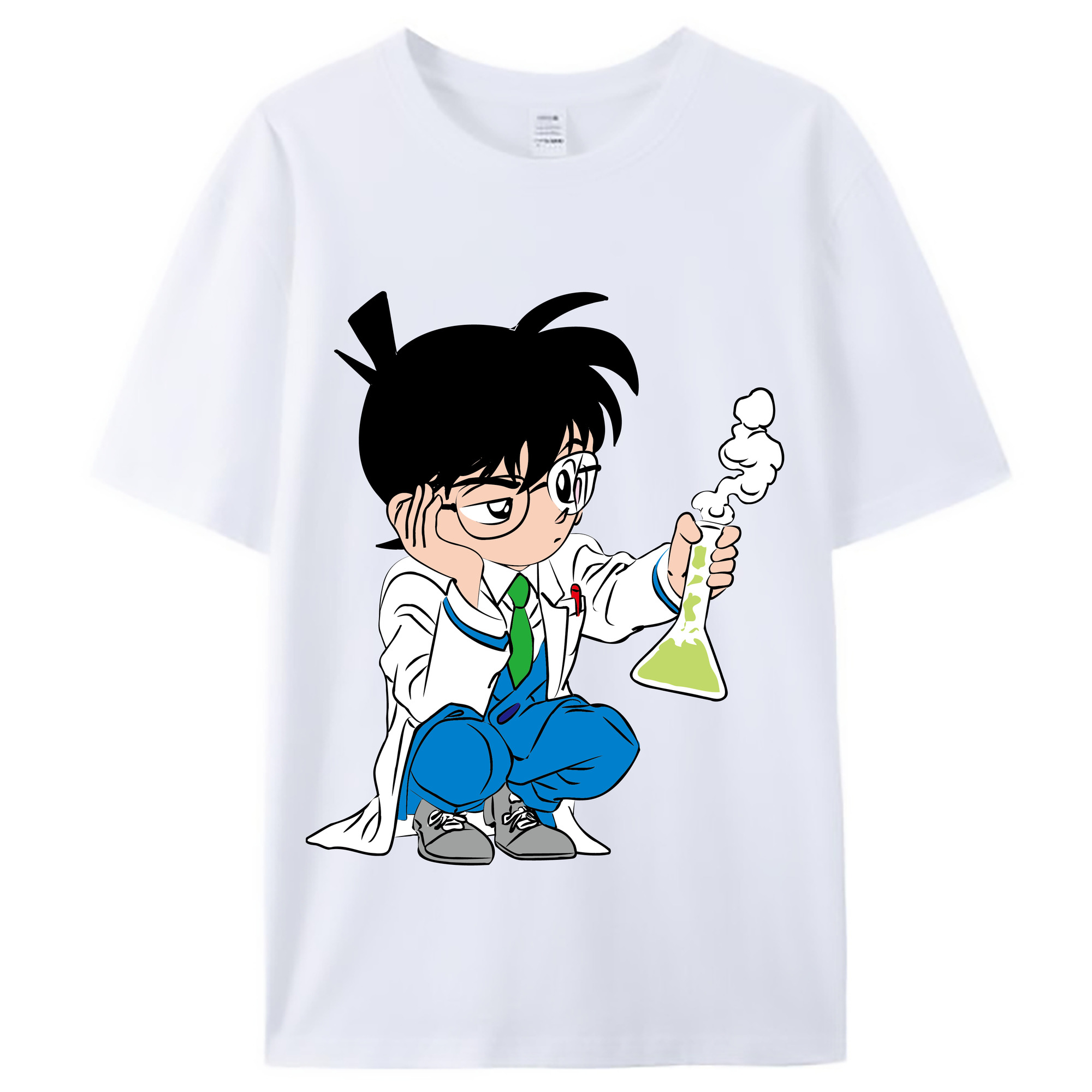 （画像用） 名探偵コナン 江戸川 コナン Detective Conan Conan Edogawa レディースカジュアルプリントTシャツ（綿100％）