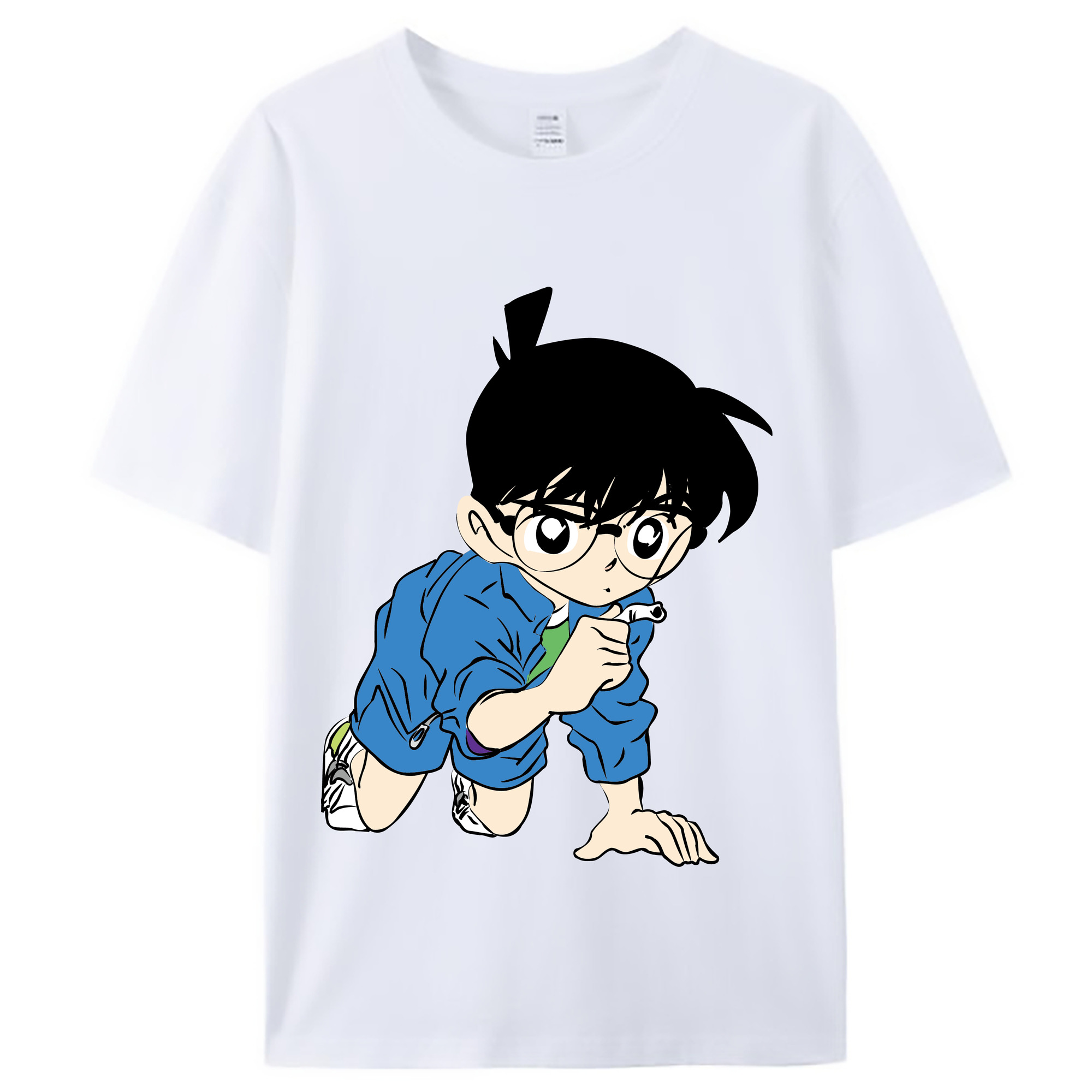 （画像用） 名探偵コナン 江戸川 コナン Detective Conan Conan Edogawa レディースカジュアルプリントTシャツ（綿100％）